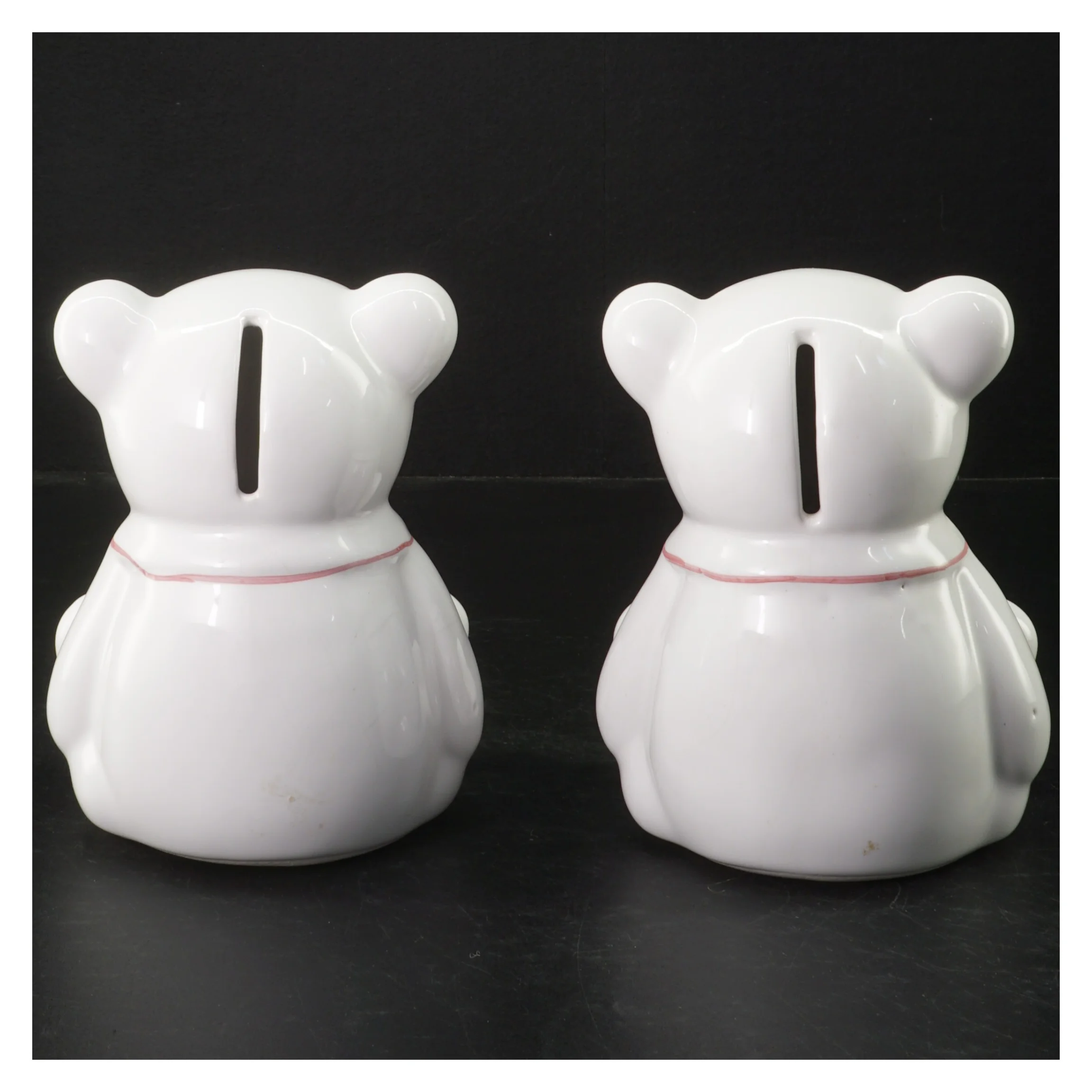 Keramik sparegris sæt (str. H. 14,5 cm)