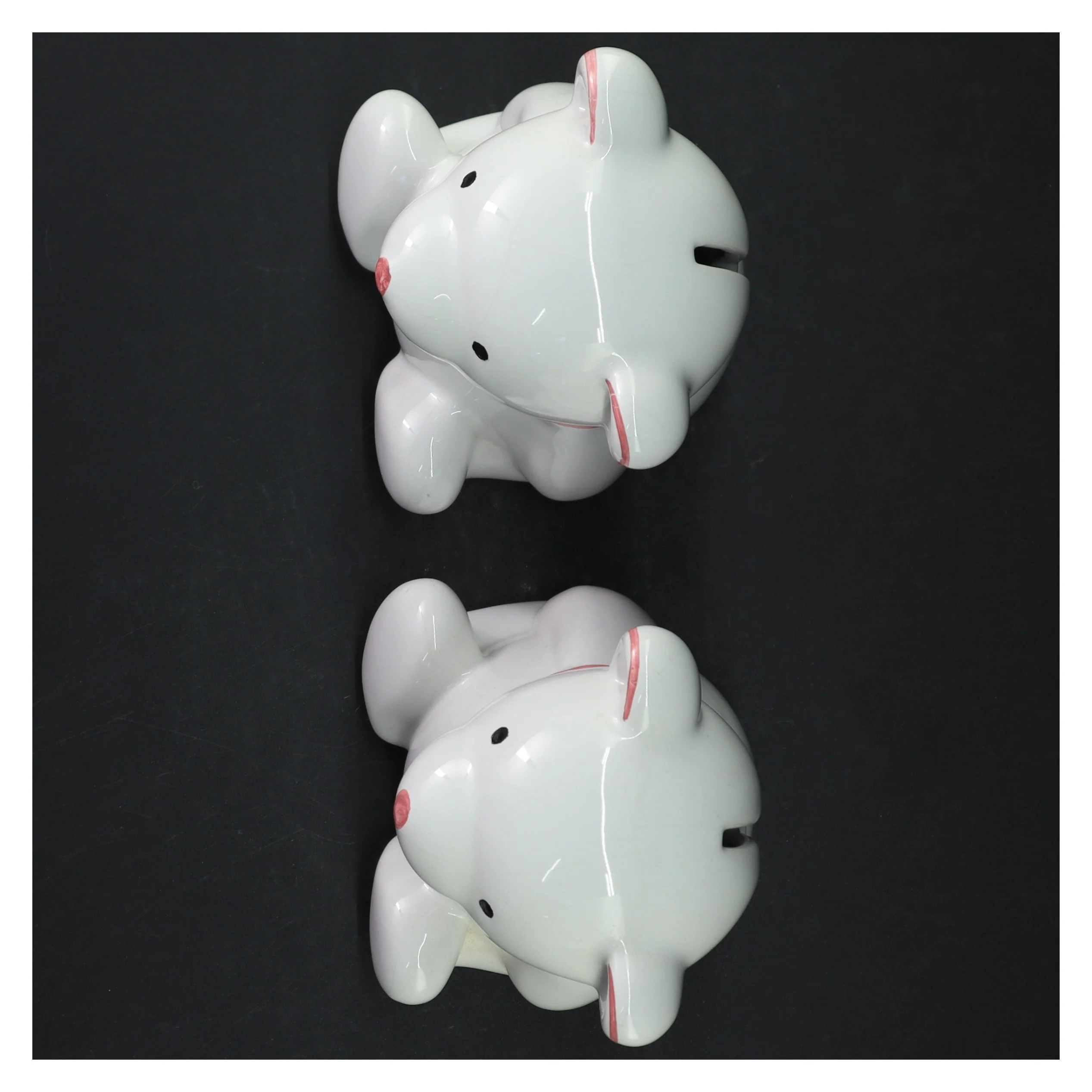 Keramik sparegris sæt (str. H. 14,5 cm)