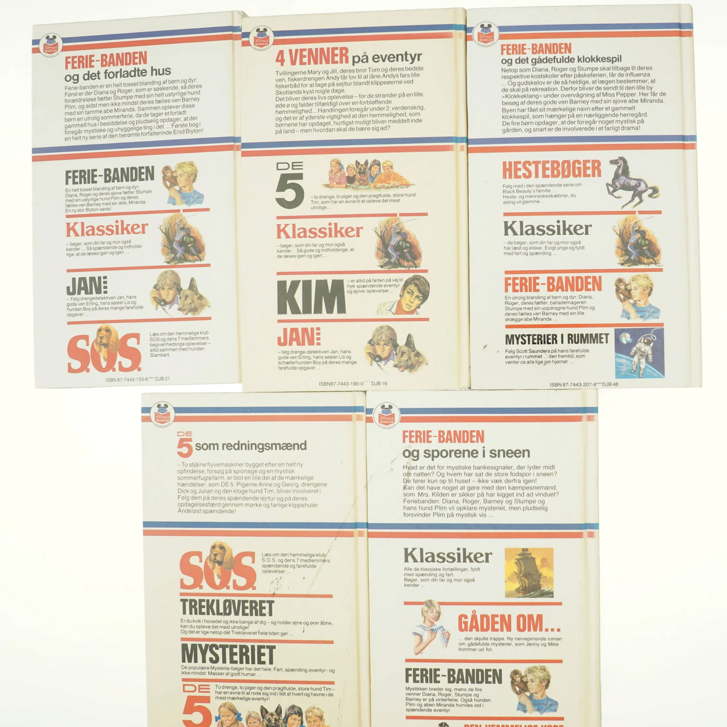 5 bøger: FERIEBANDEN OG DE FEM AF ENID BLYTON