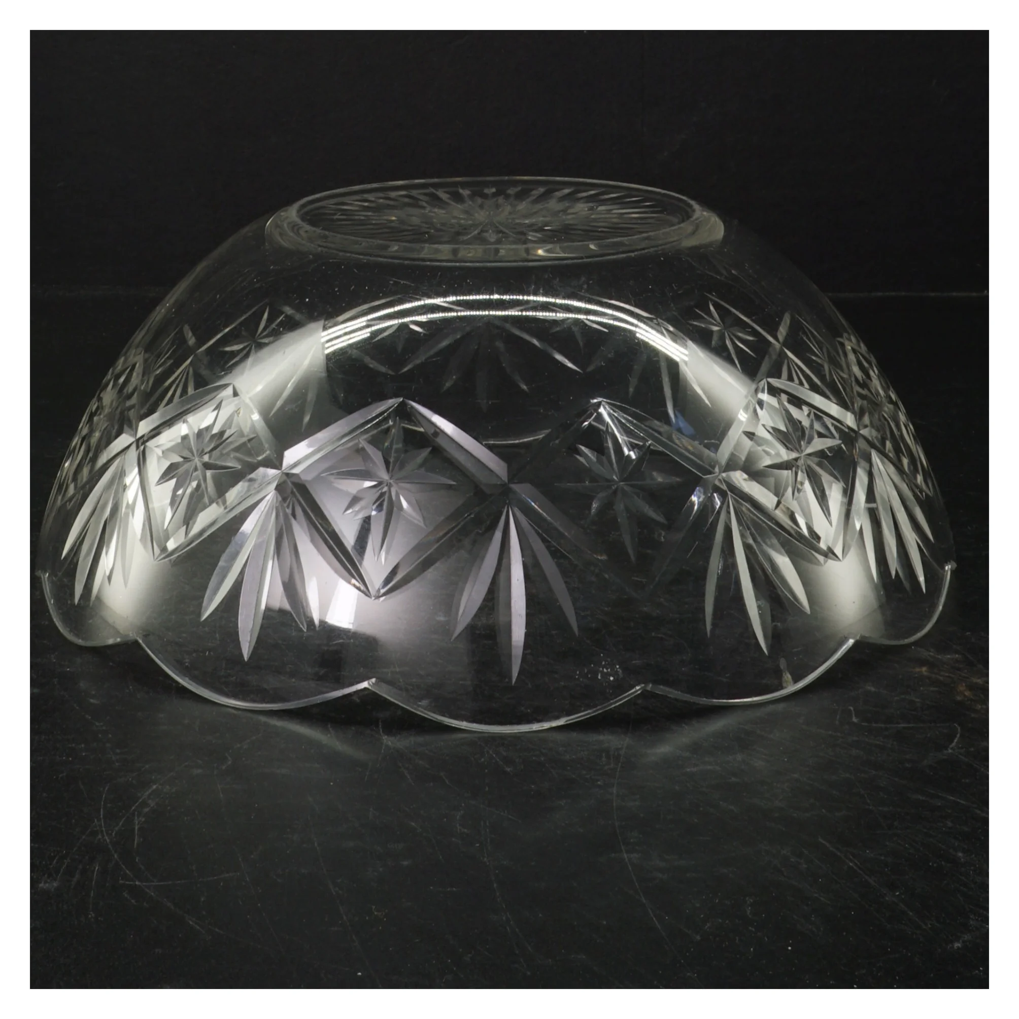 Krystal skål (str. Ø. 24 cm)