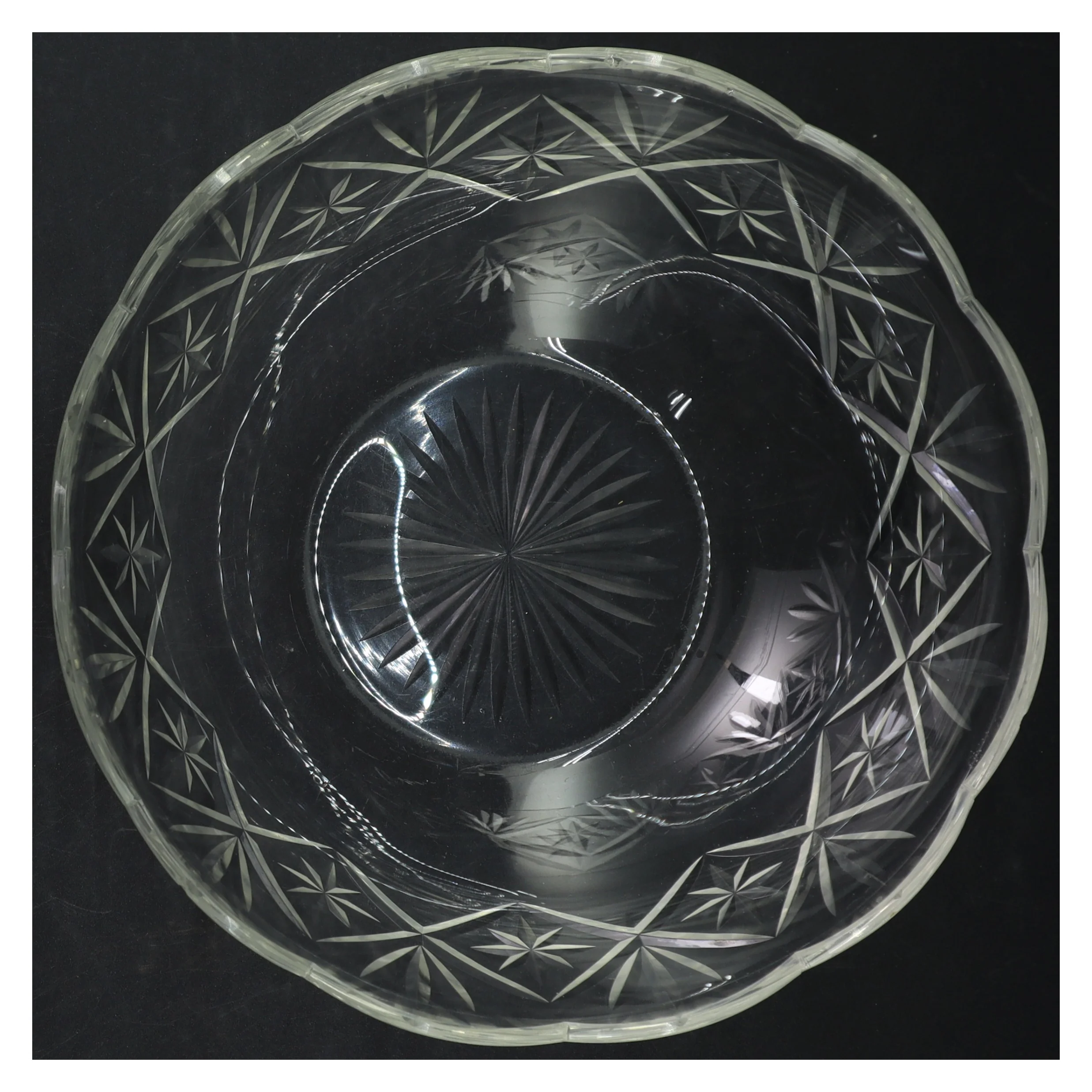 Krystal skål (str. Ø. 24 cm)
