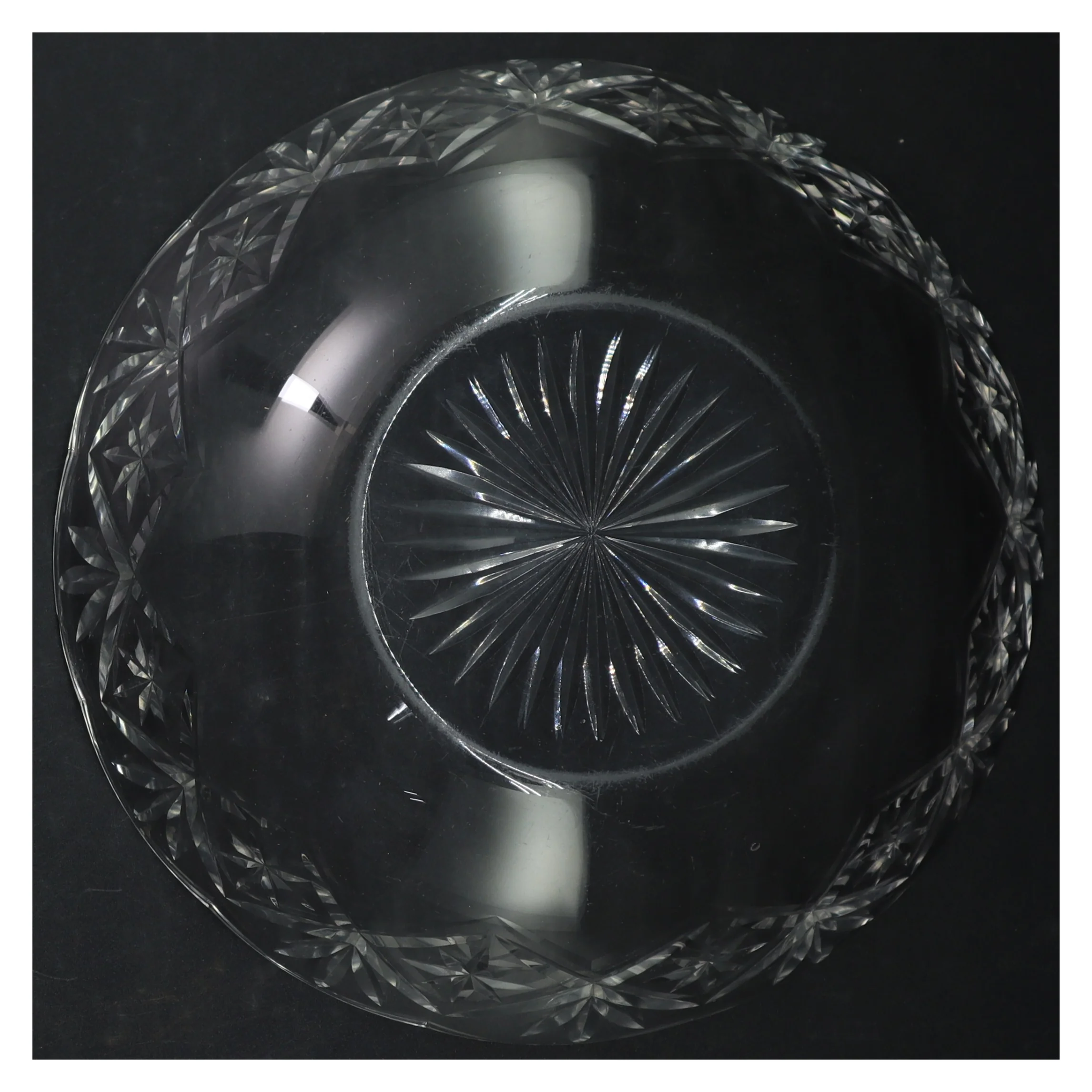 Krystal skål (str. Ø. 24 cm)