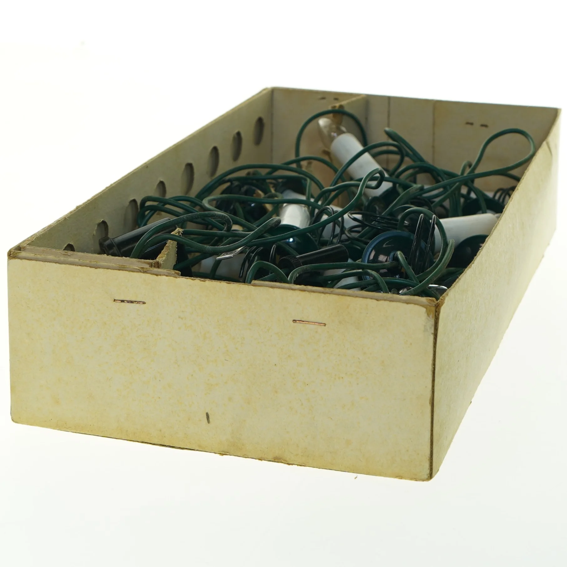 Vintage julelys og original æske fra Philips (str. 210-240V )