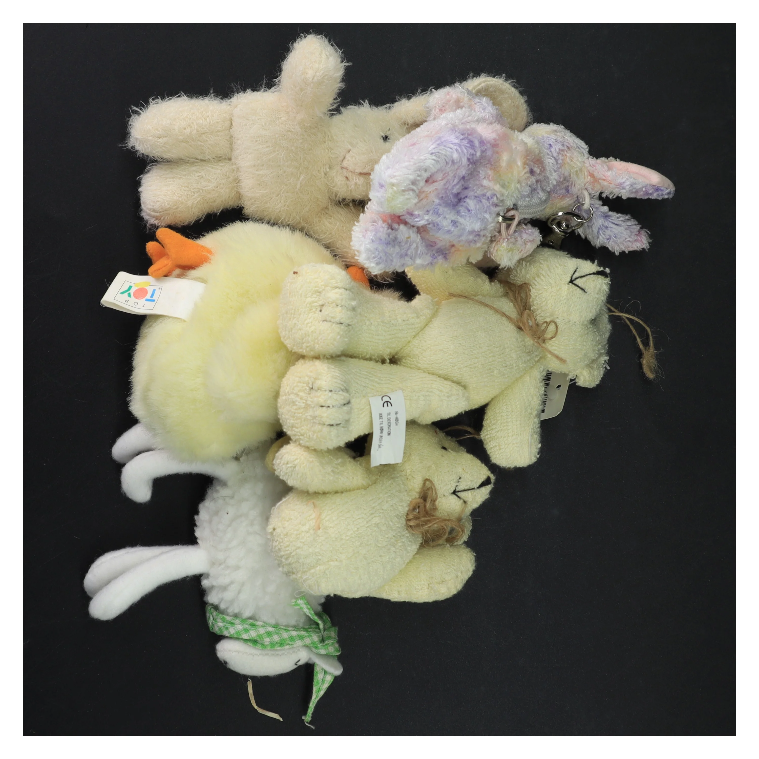 Blandede bløde tøjdyr (str. 16x10 cm)