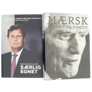 2 bøger fra Mærsk omhandlende Dynastiet Mærsk og Særlig Egnet 
