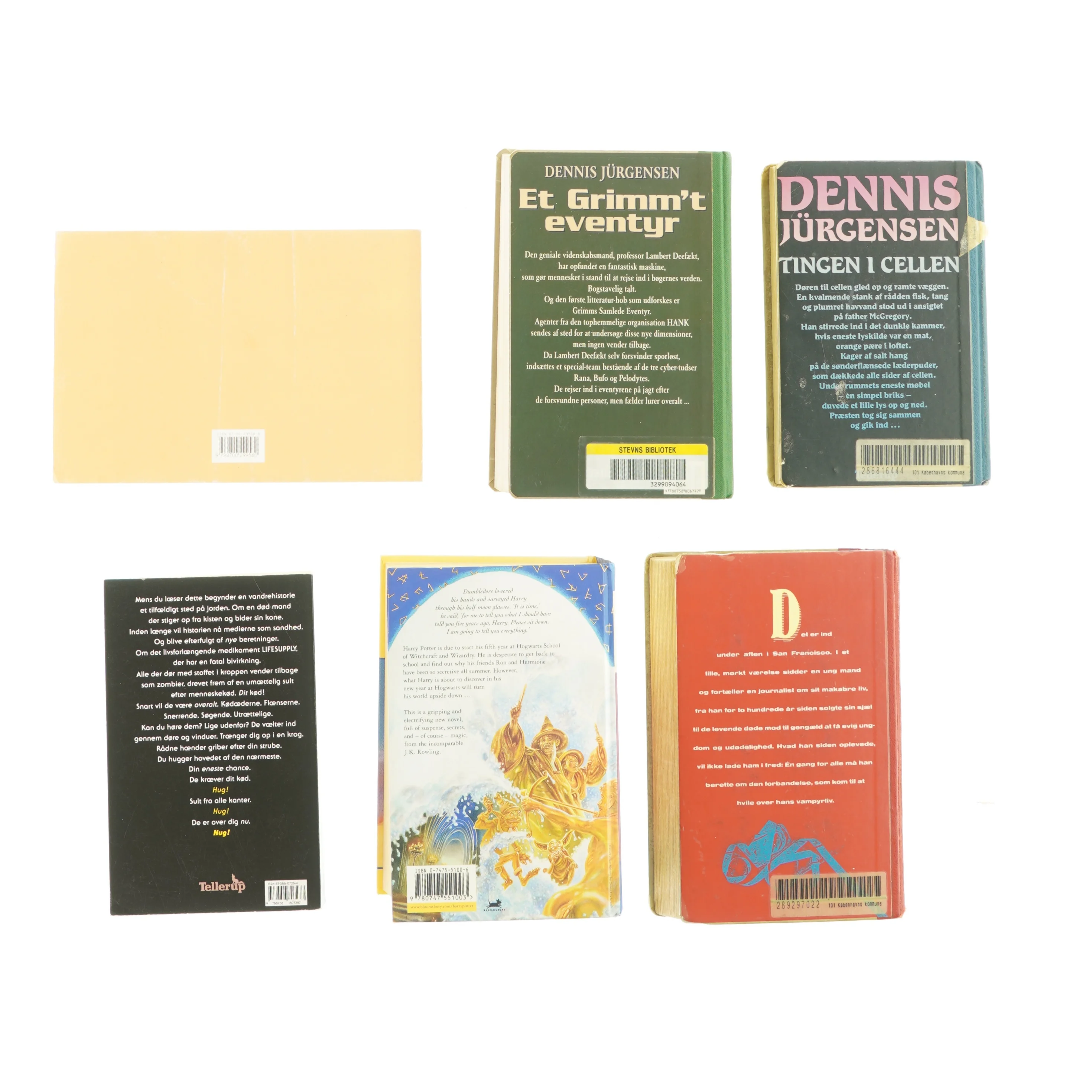 Blandede ungdomsbøger på dansk og på engelsk