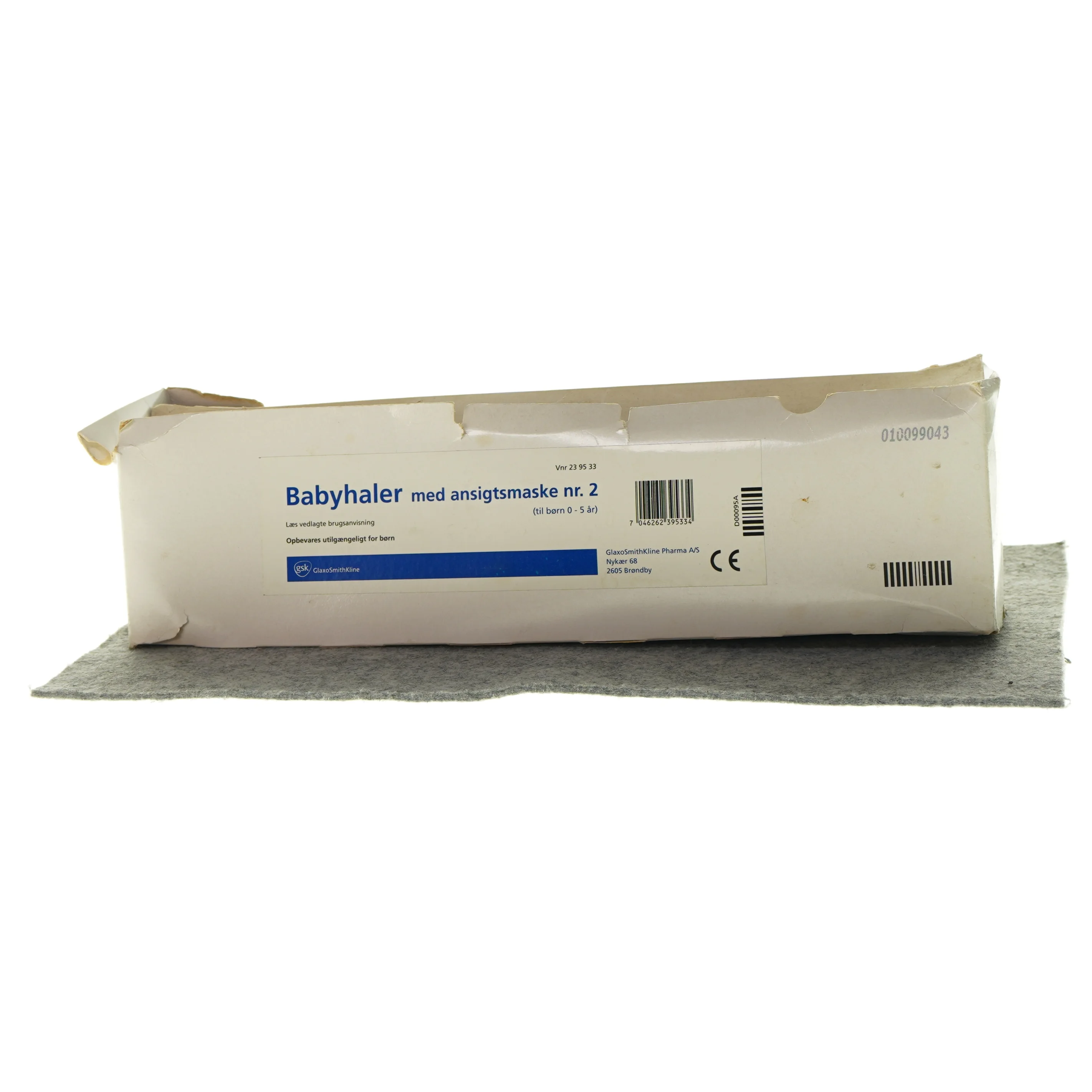 Baby haler med ansigtsmaske Nummer 2 (str. 0 til 5 år)