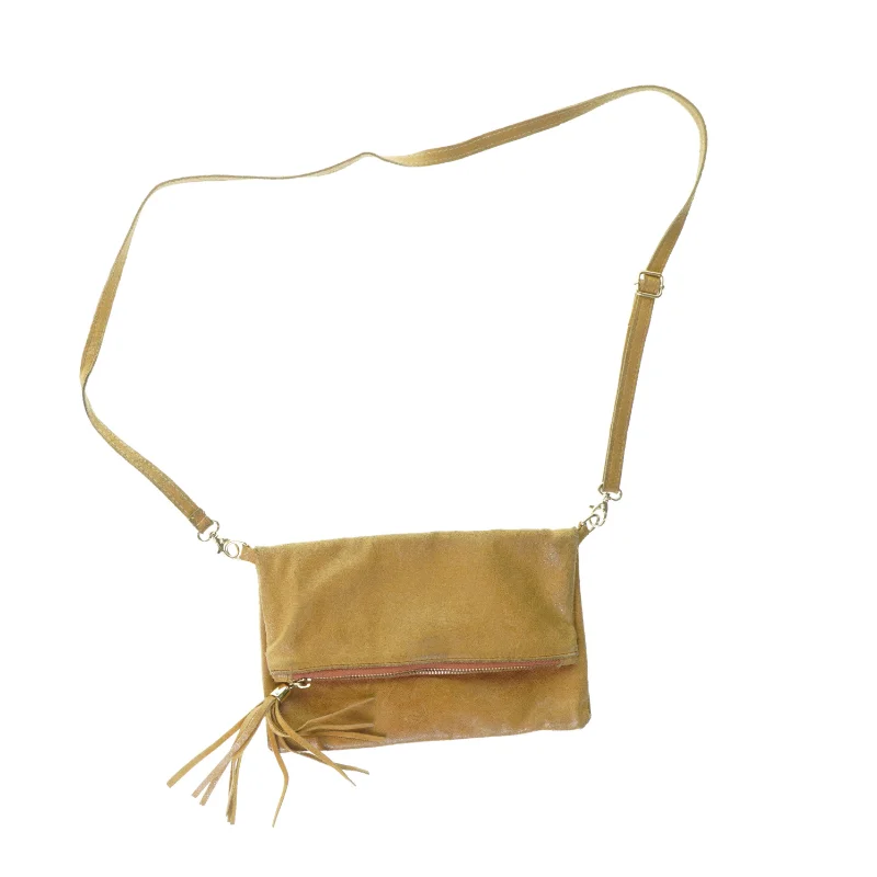 Taske i læder (str. 17 x 26 cm)