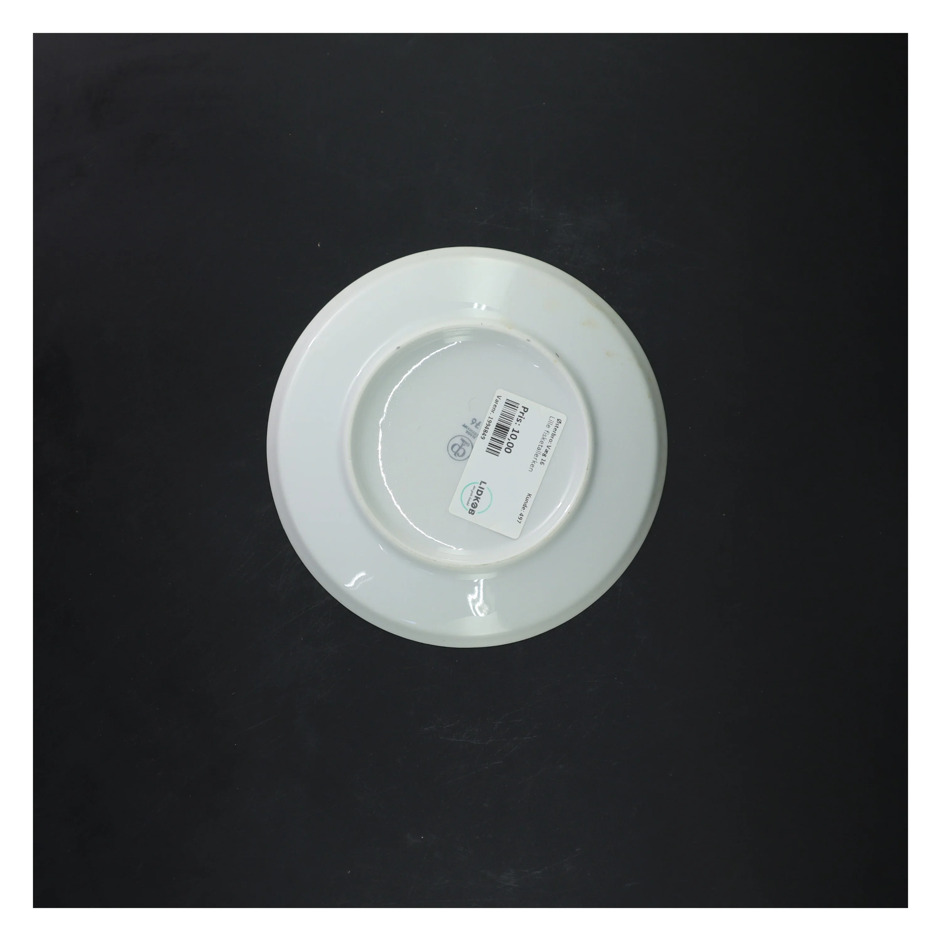 Spisetallerken med fiskemotiv fra Colditz (str. 5 styk, ø 17 cm)