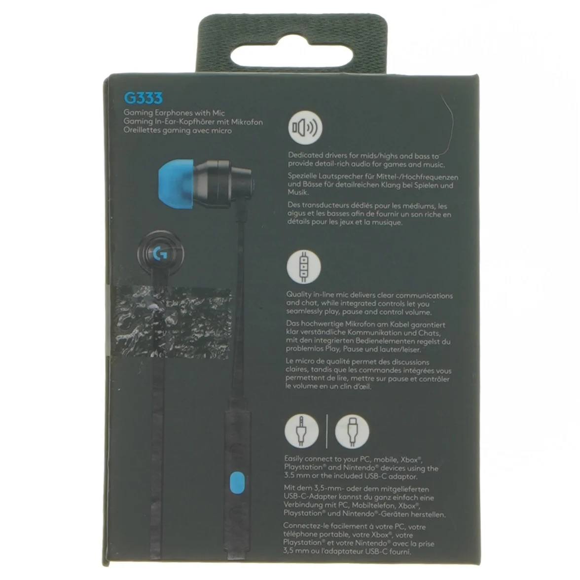 Logitech G333 Gaming Øretelefoner fra Logitech
