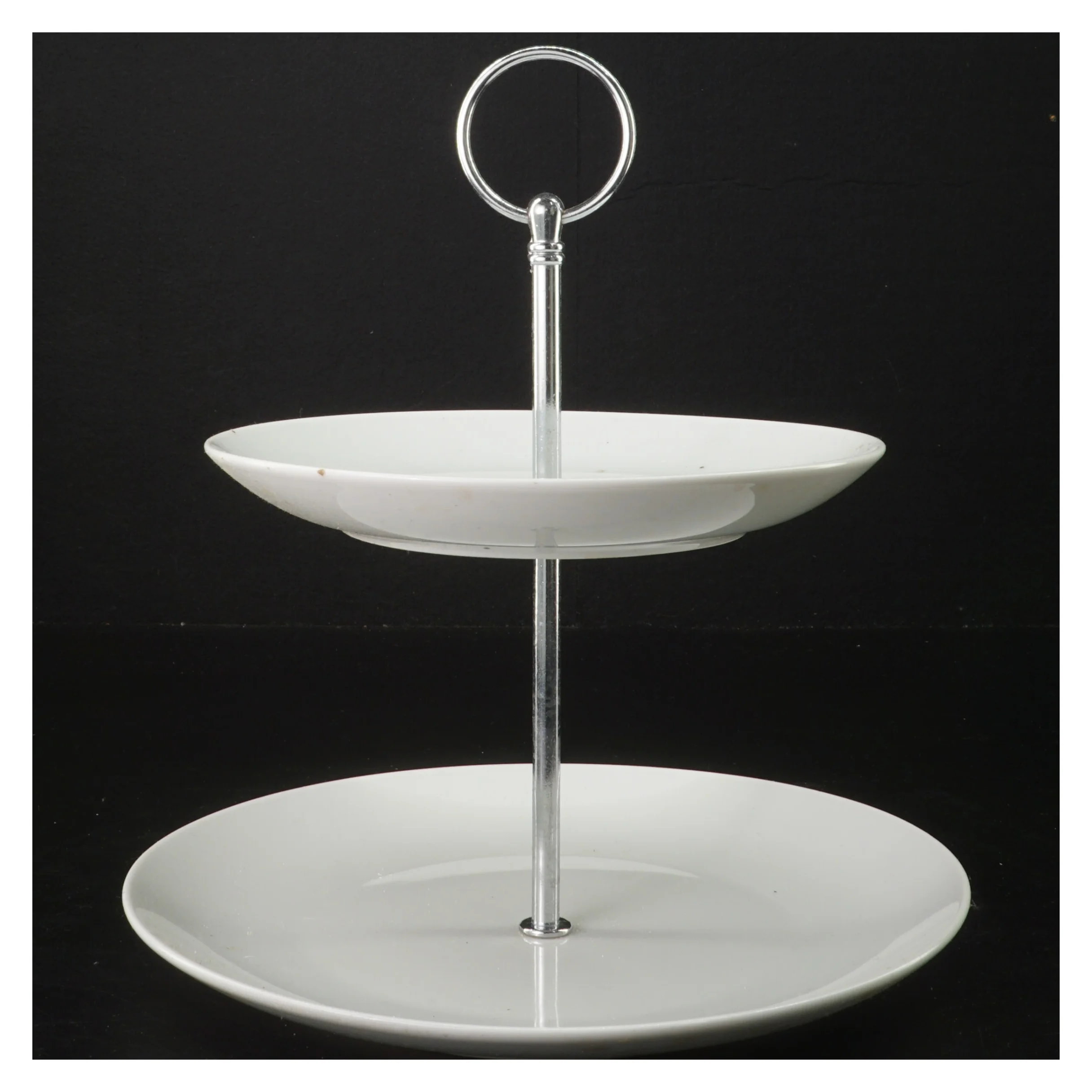 To-etagers serveringsfad (str. 25 cm)