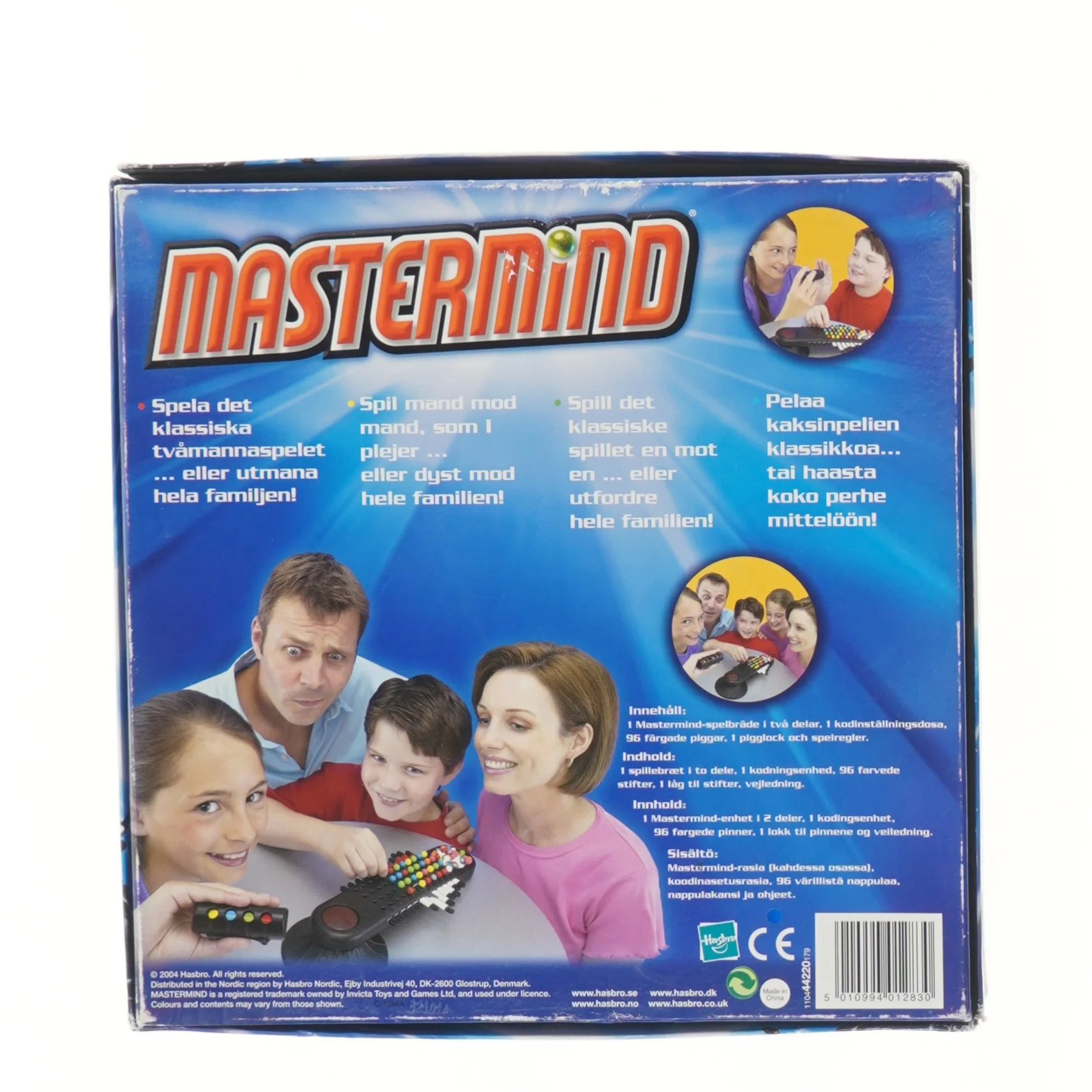 Mastermind brætspil fra Parker (str. 27x27 cm)