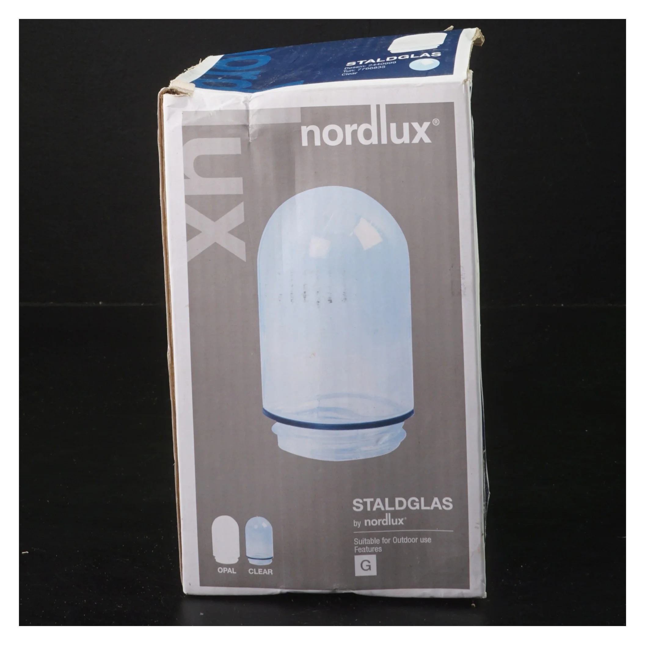 Nordlux staldbelysning glasskærm fra Nordlux (str. 9,5x16 cm)