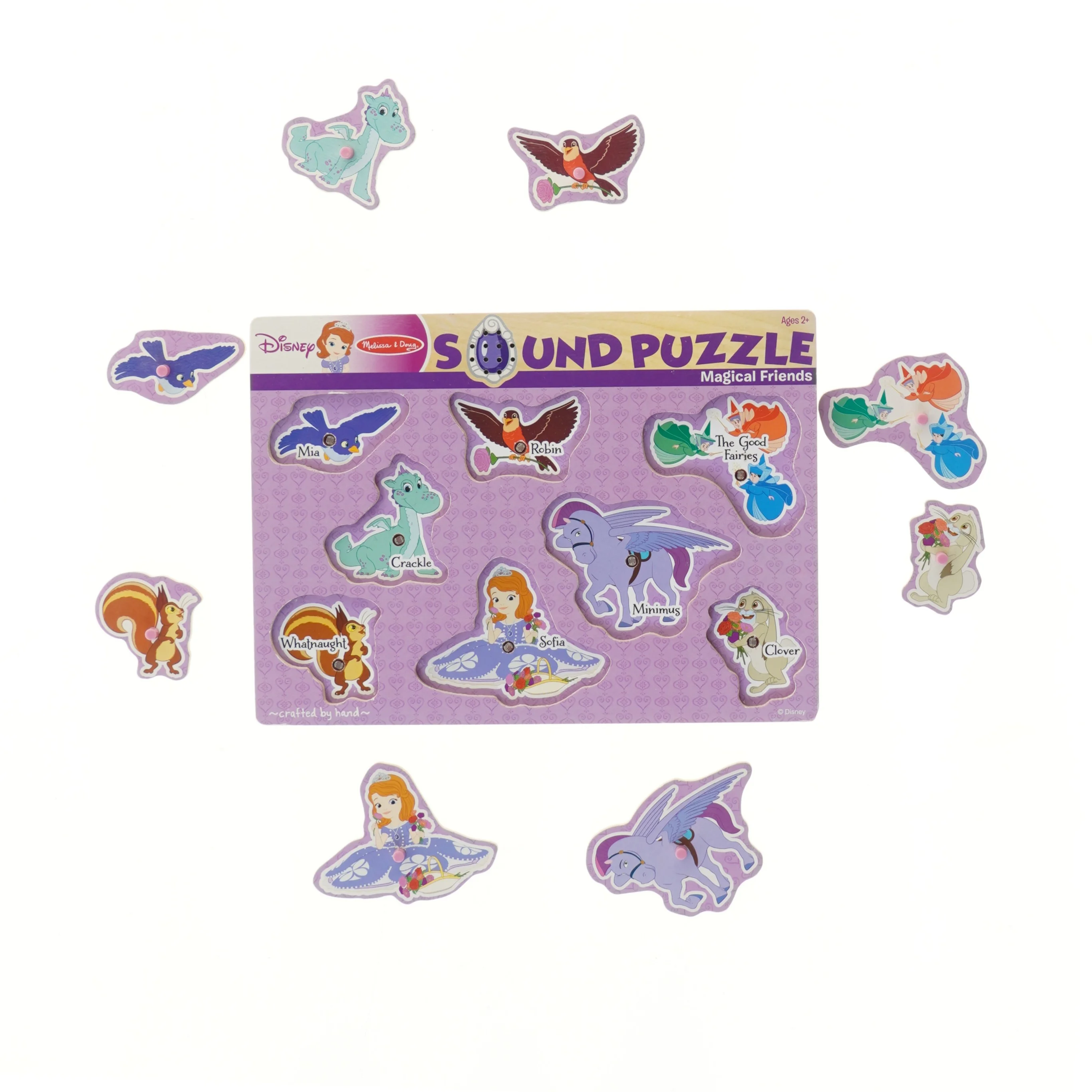 Disney lydpuslespil med magiske venner fra Disney (str. 29,5x21,5 cm)
