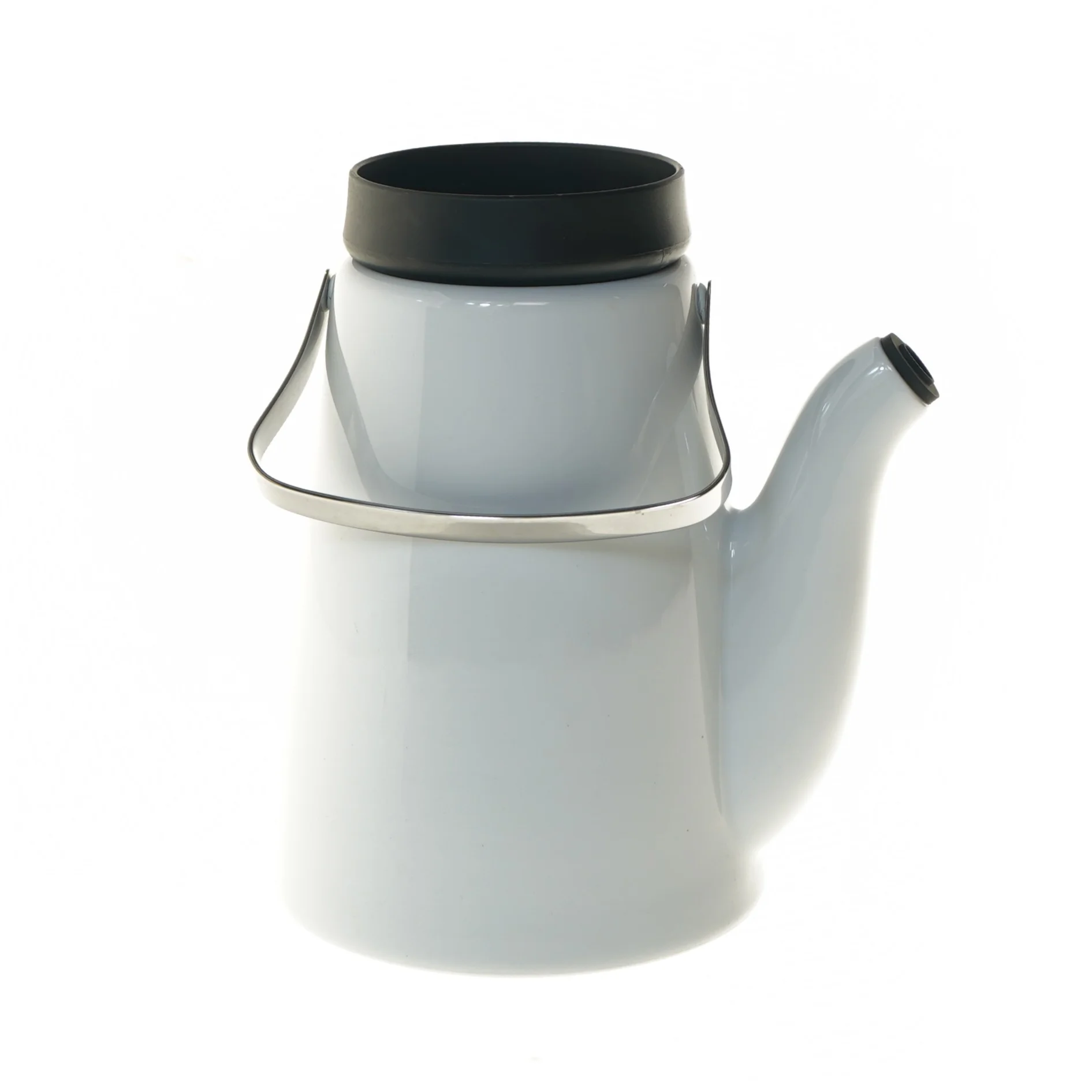 Hvid kande med hanke fra Eva Solo (str. Ø 14x21 cm)