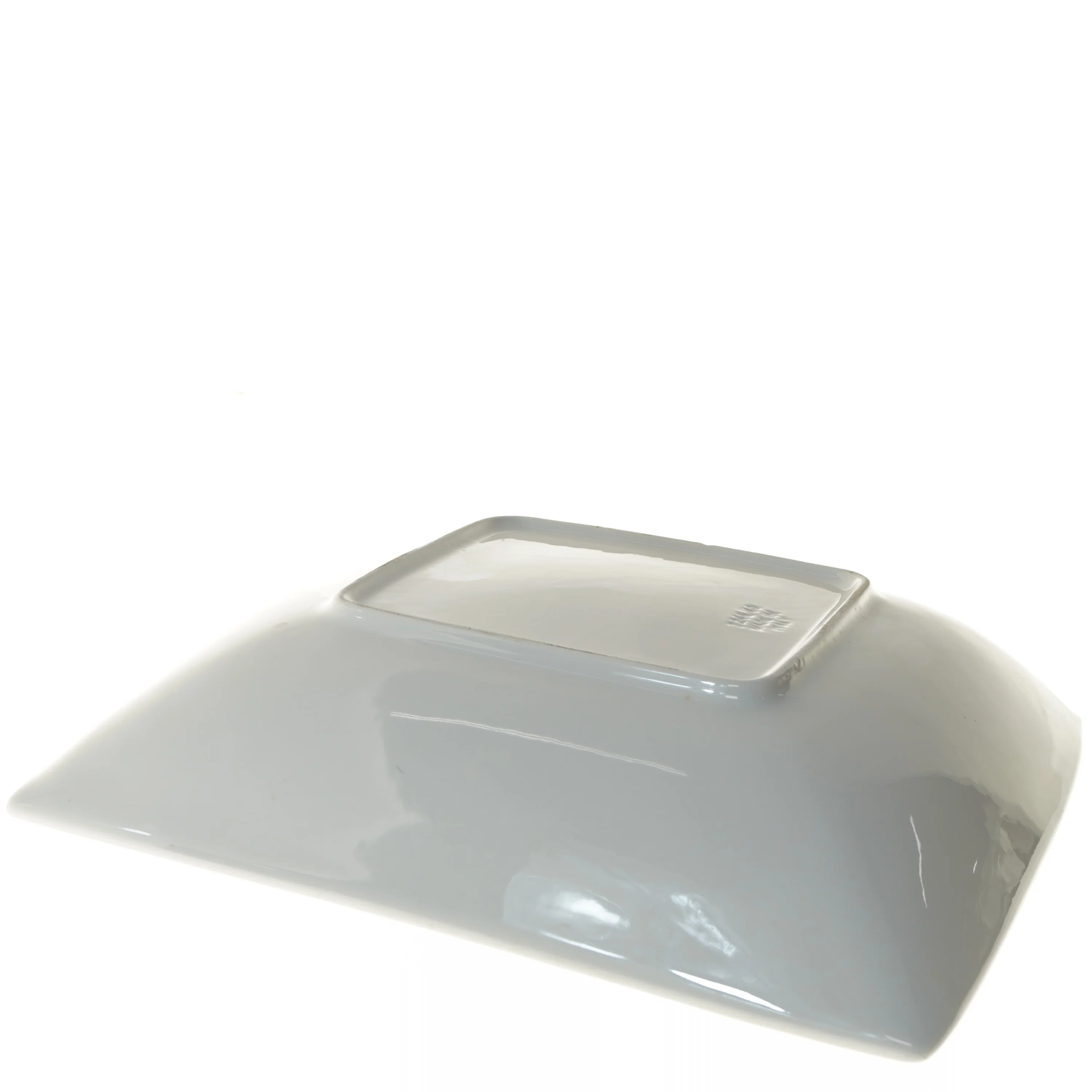 Hvid porcelænsskål (str. 39x39 cm)