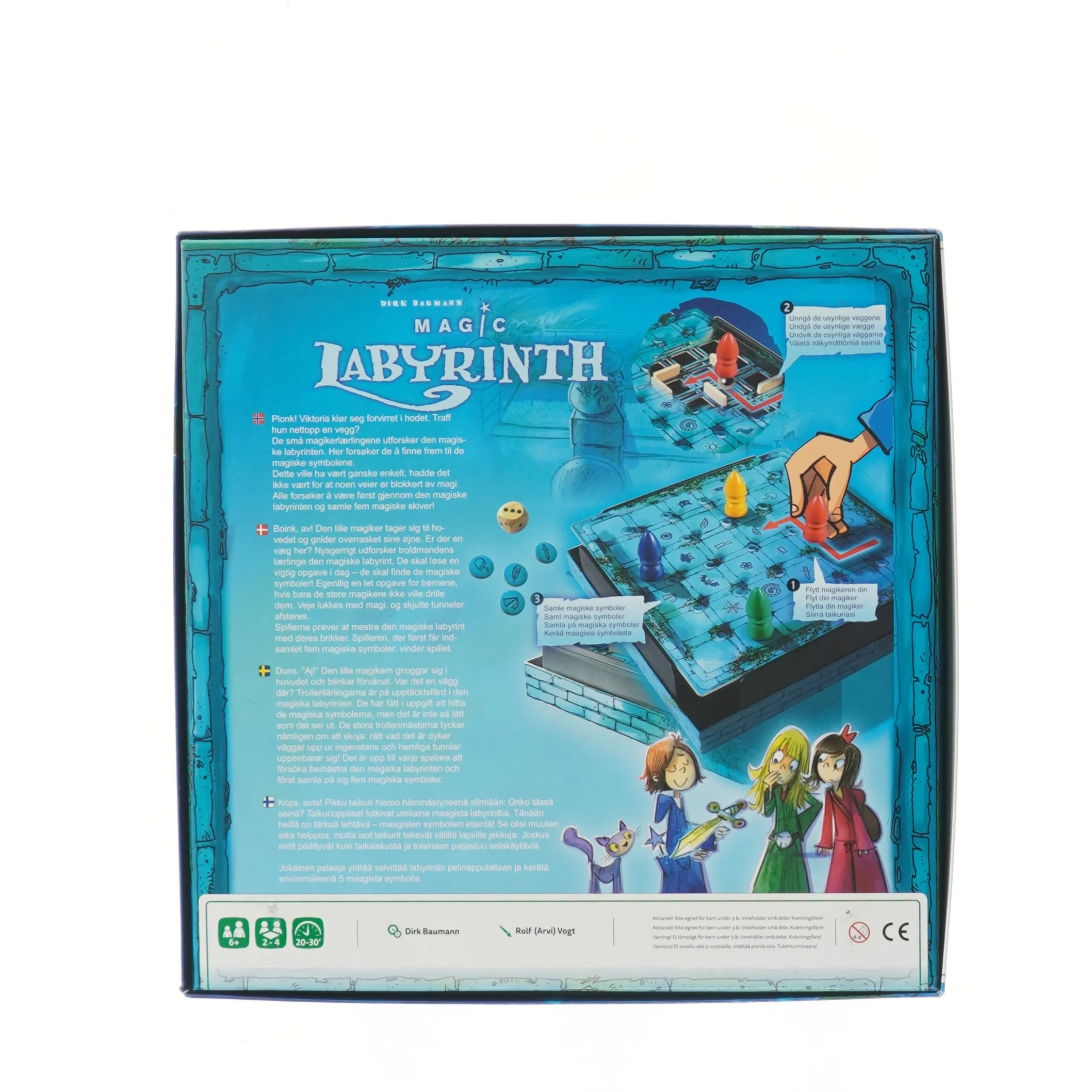 Magic Labyrinth brætspil (str. 30x29,5 cm)