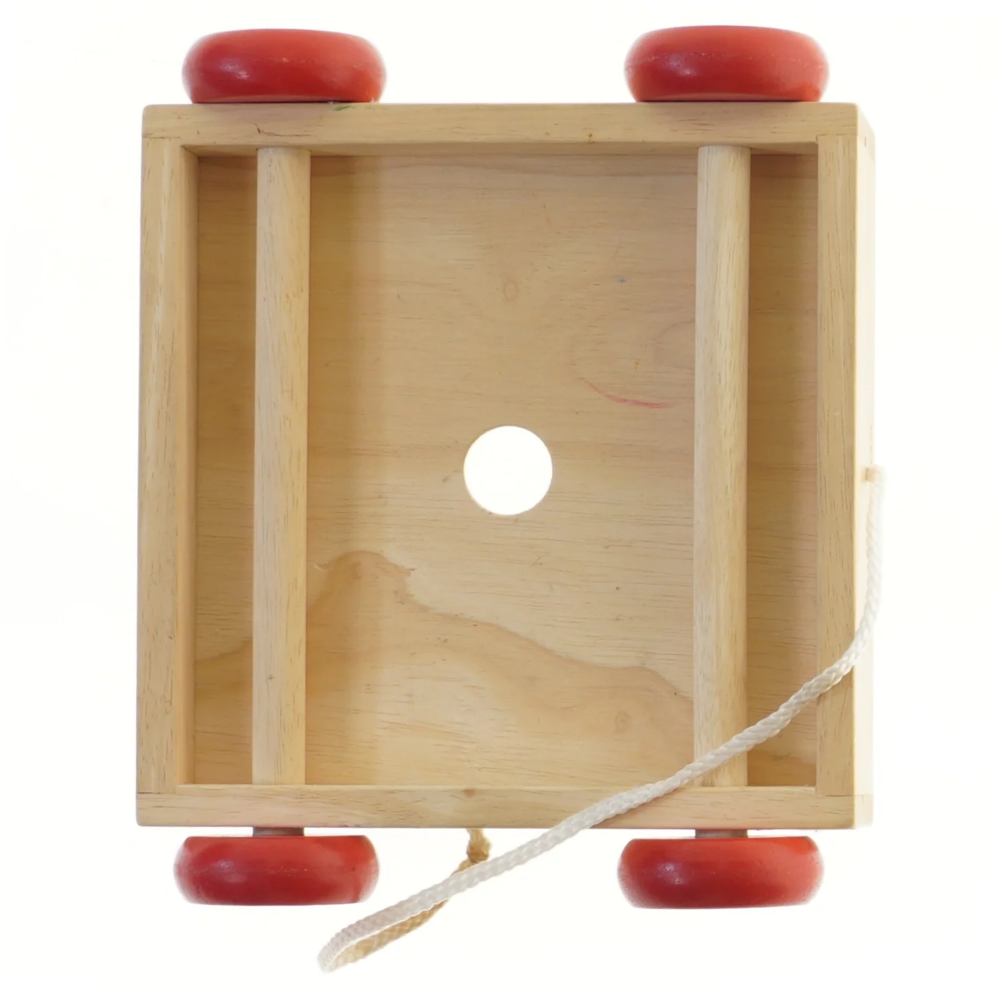 Træklodser med tal og bogstaver på hjul fra elefant (på en af klodserne) (str. 21x21 cm)