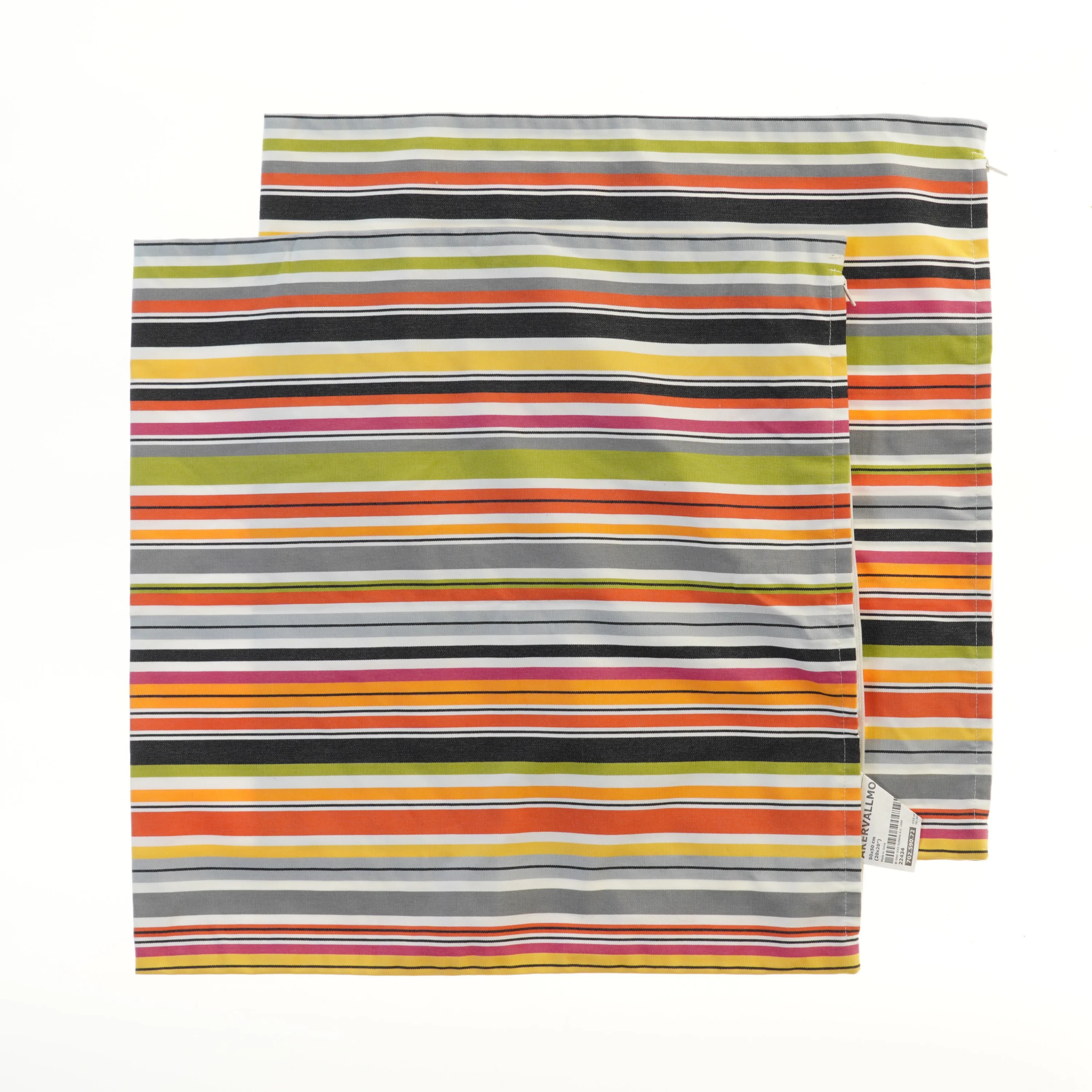 Farverige pudebetræk fra IKEA (str. 2 styk, 50x50 cm)