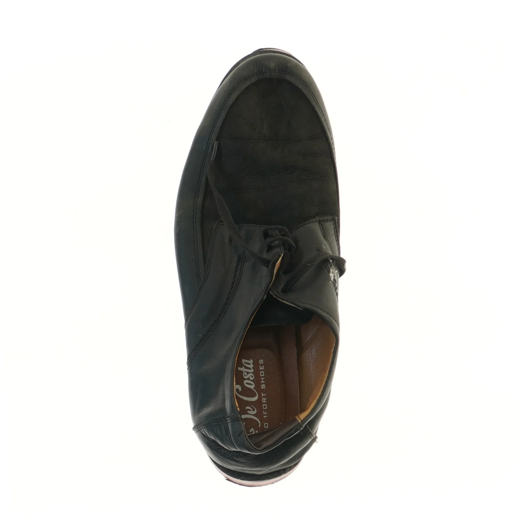 Sort herresko med rød sål, str. 44 fra De Costa (str. 44 )