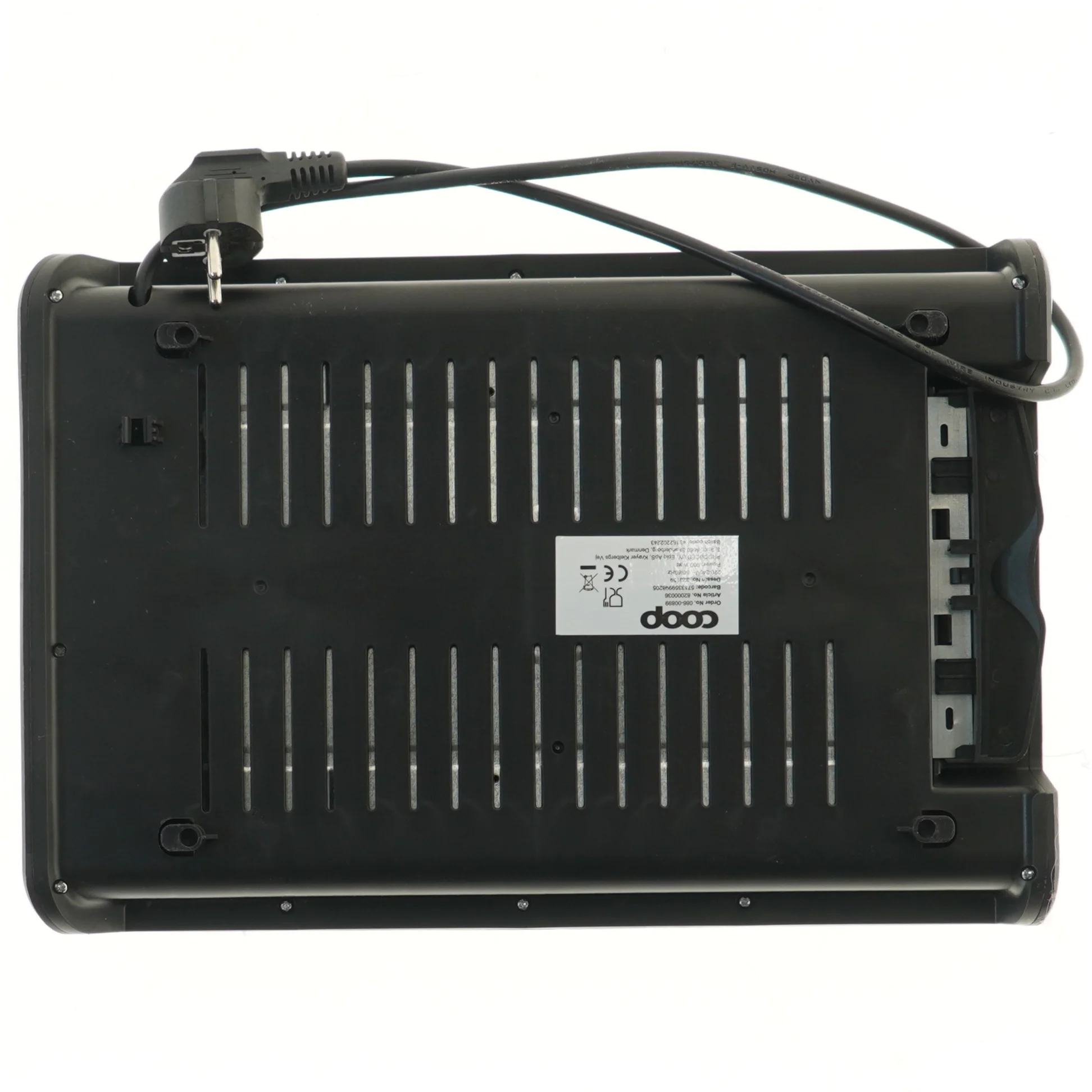 Elektrisk bordgrill fra Coop (str. 6x22x37 cm)