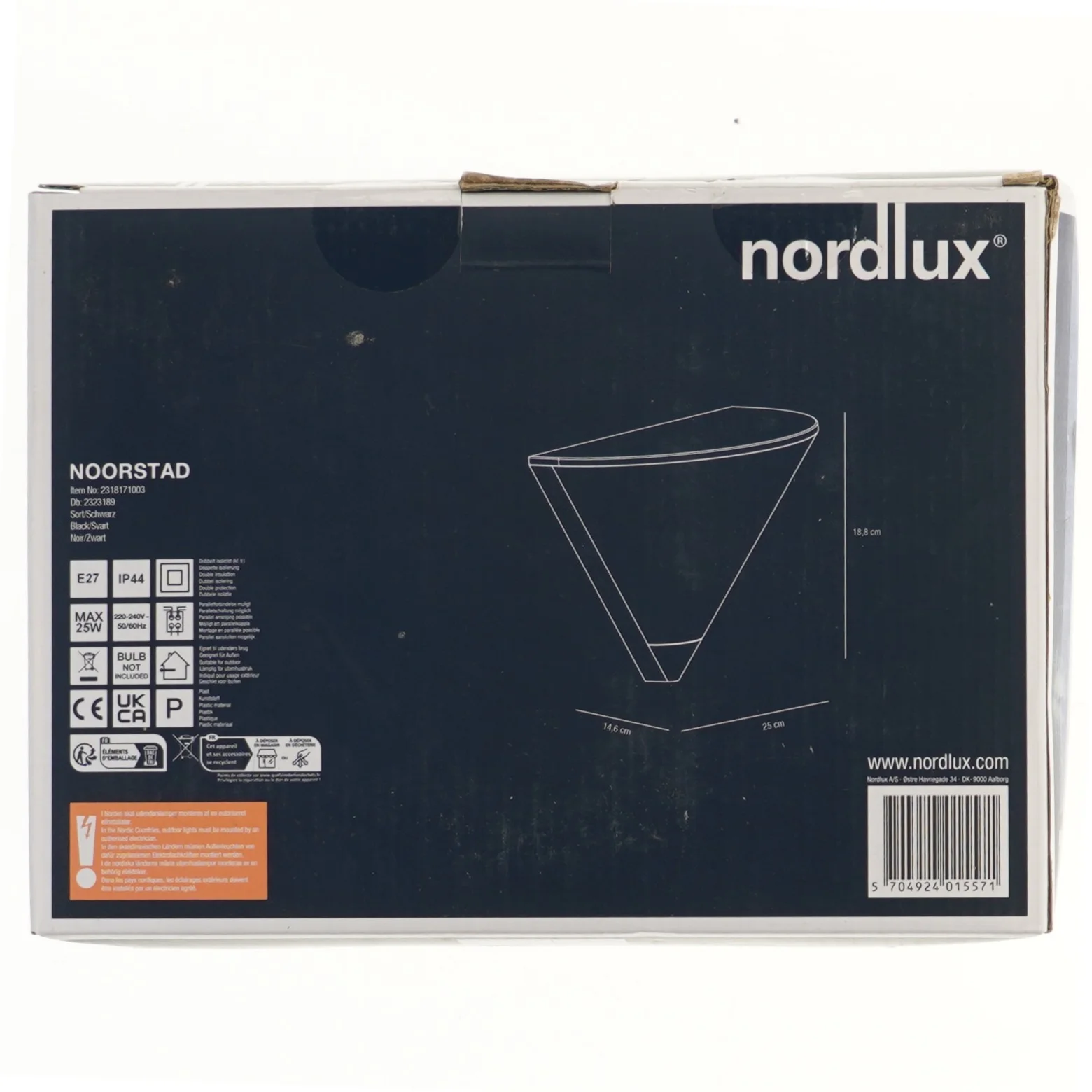 Udendørs væglampe Nordlux fra Nordlux (str. 18,8x25x14,6 cm)