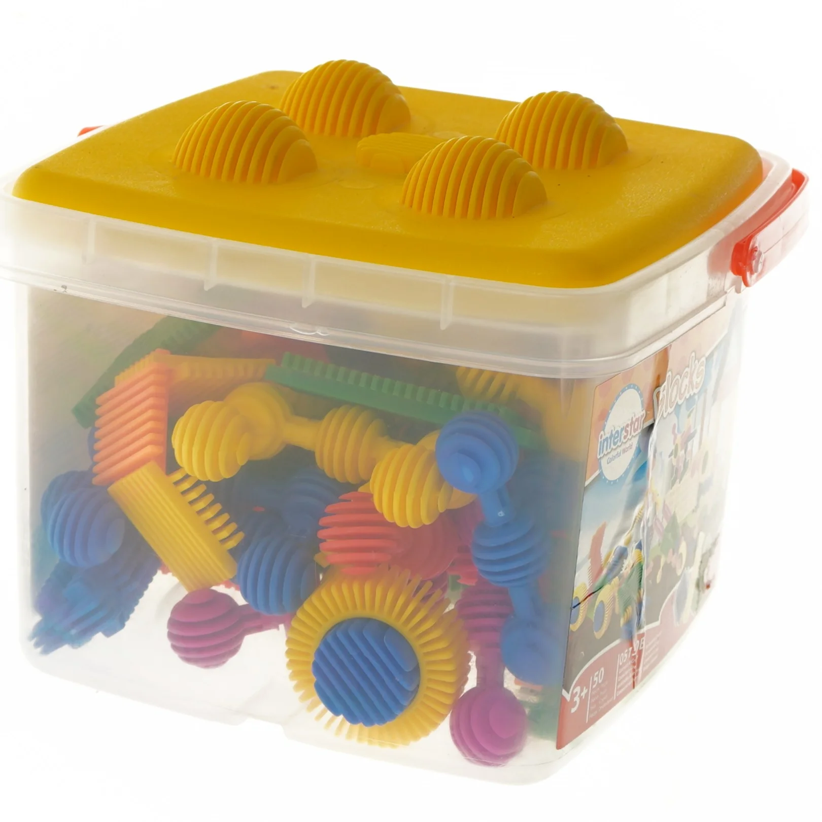 Byggeklodser i plastik fra Interstar (str. 18x18x15 cm)