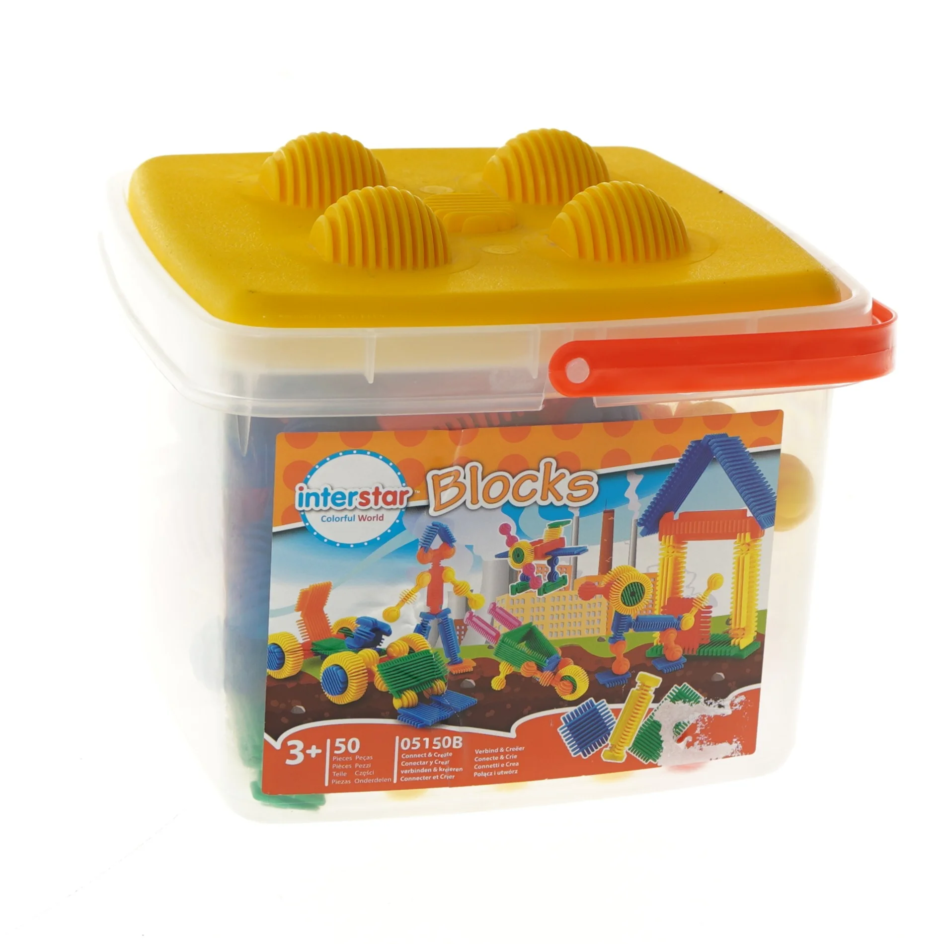 Byggeklodser i plastik fra Interstar (str. 18x18x15 cm)