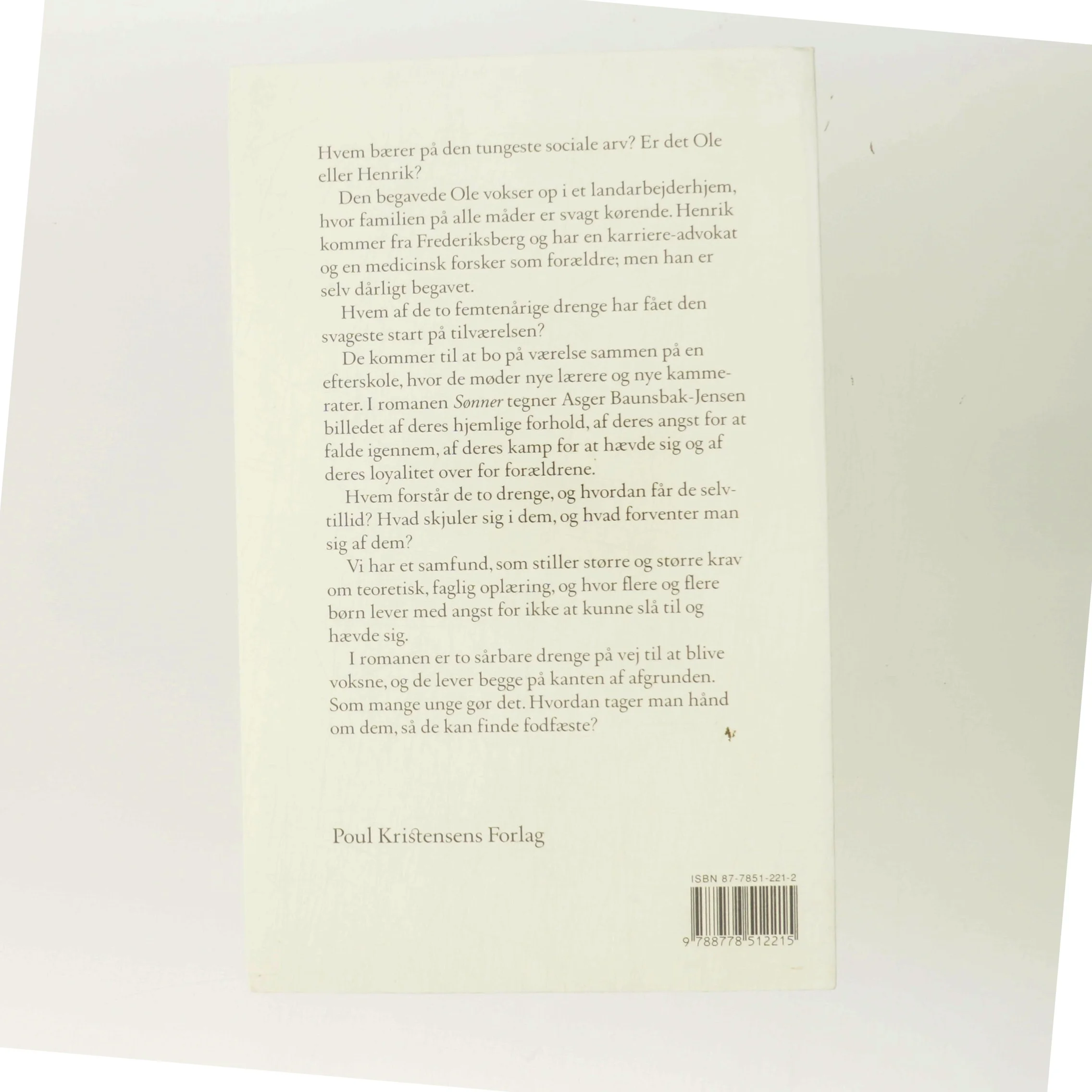 Sønner : roman af Asger Baunsbak-Jensen (Bog)