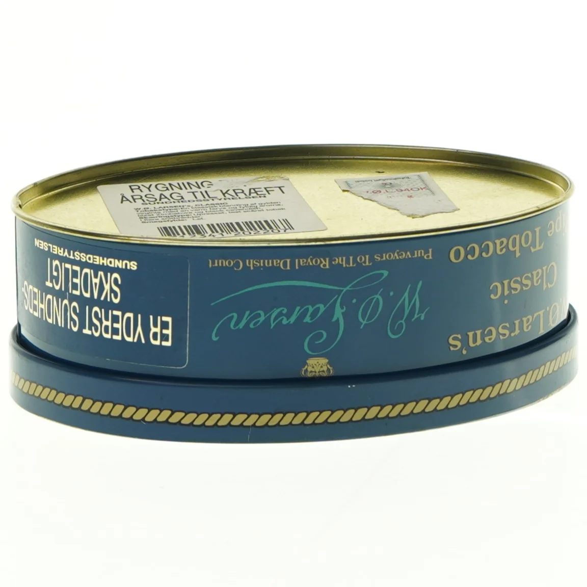 Vintage tobaksdåse (str. 14 x 9 cm)