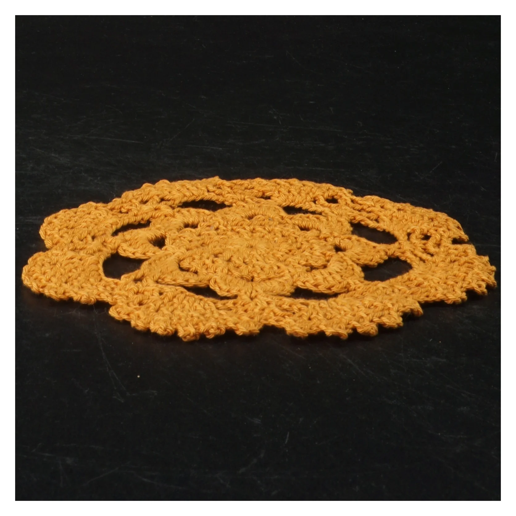 Hæklede rondeller (str. 15 cm i diameter. 10 styk)