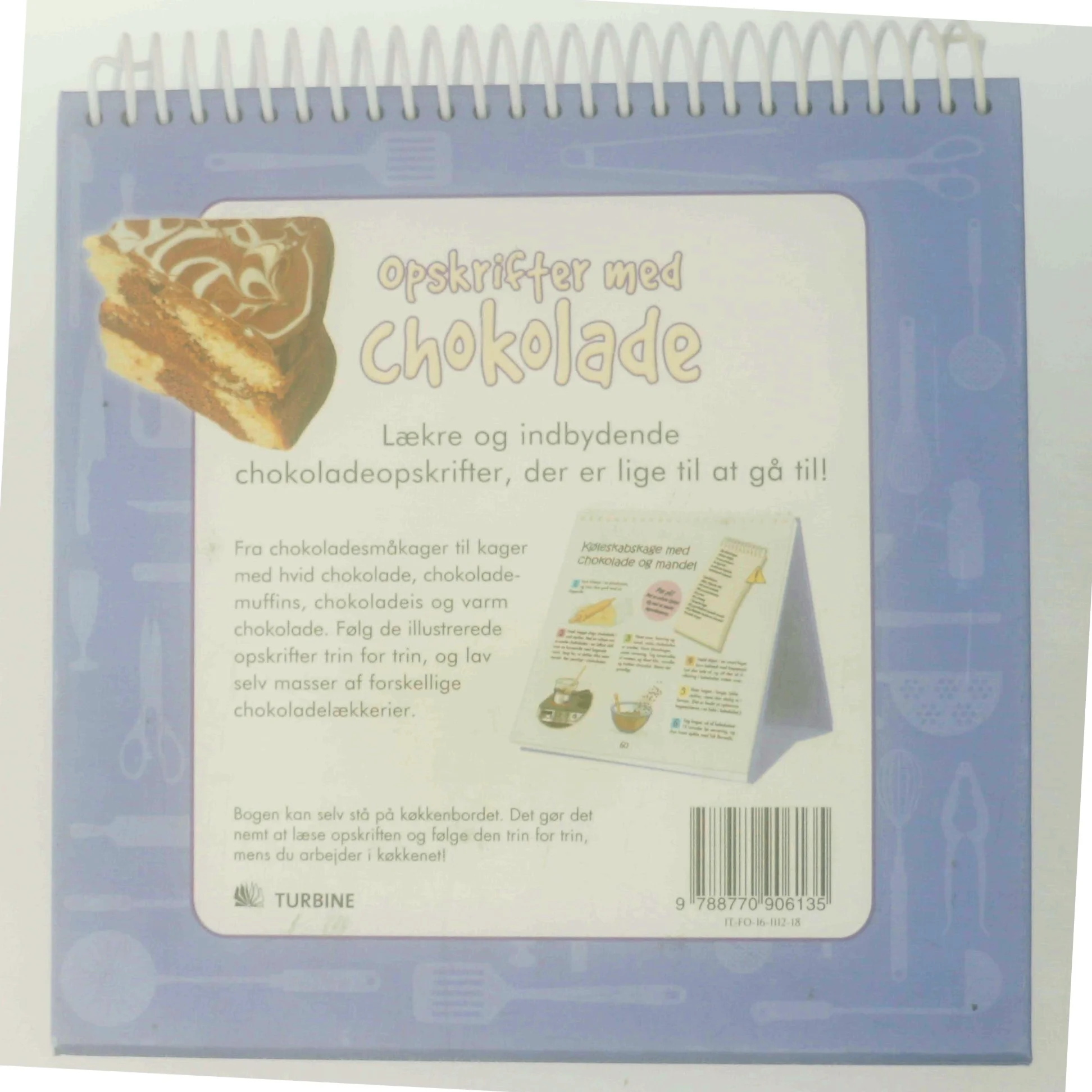 Opskrifter med chokolade : 41 lækre chokoladeopskrifter lige til at lave og spise! af Lisette Agerbo Holm (Bog)