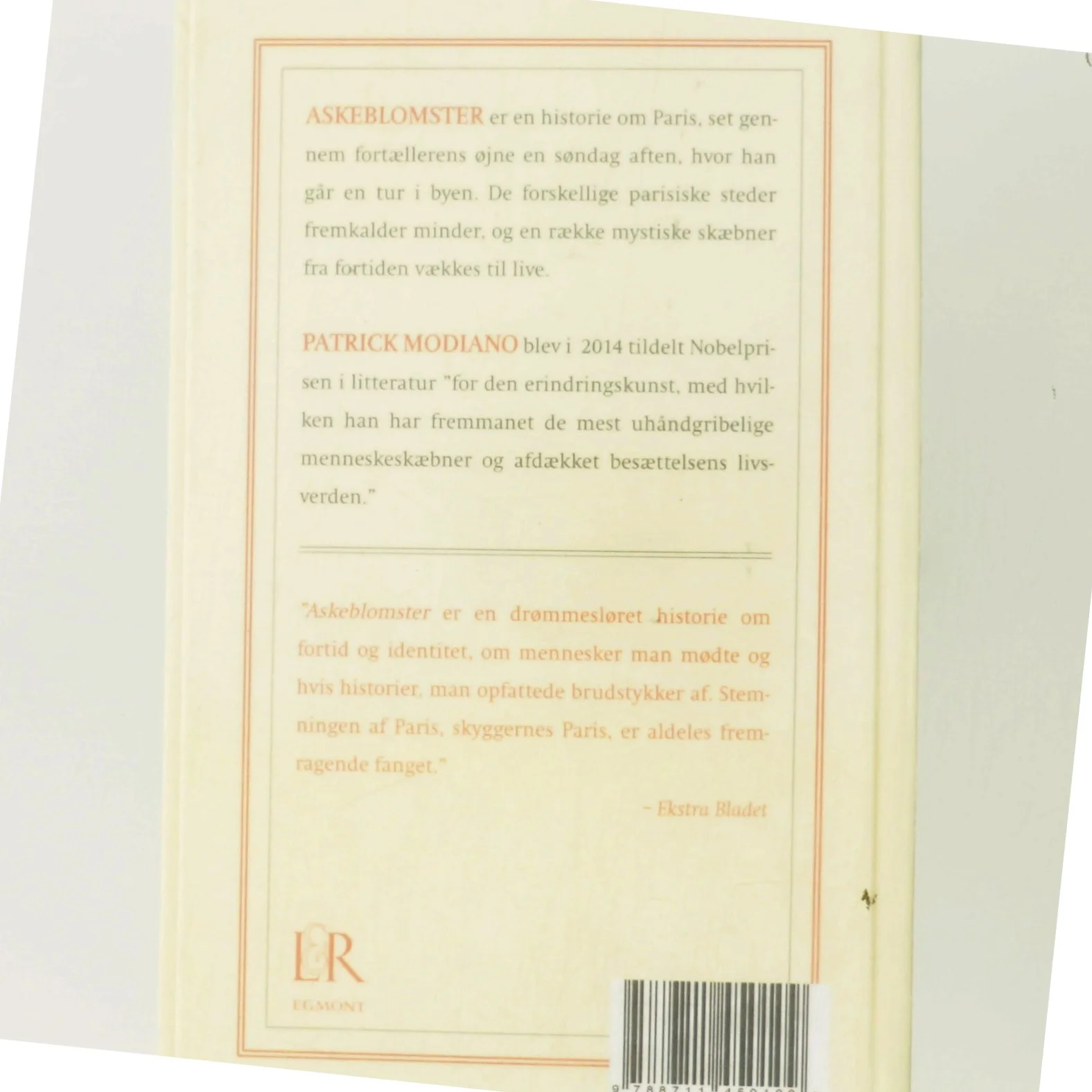Askeblomster : roman af Patrick Modiano (Bog)