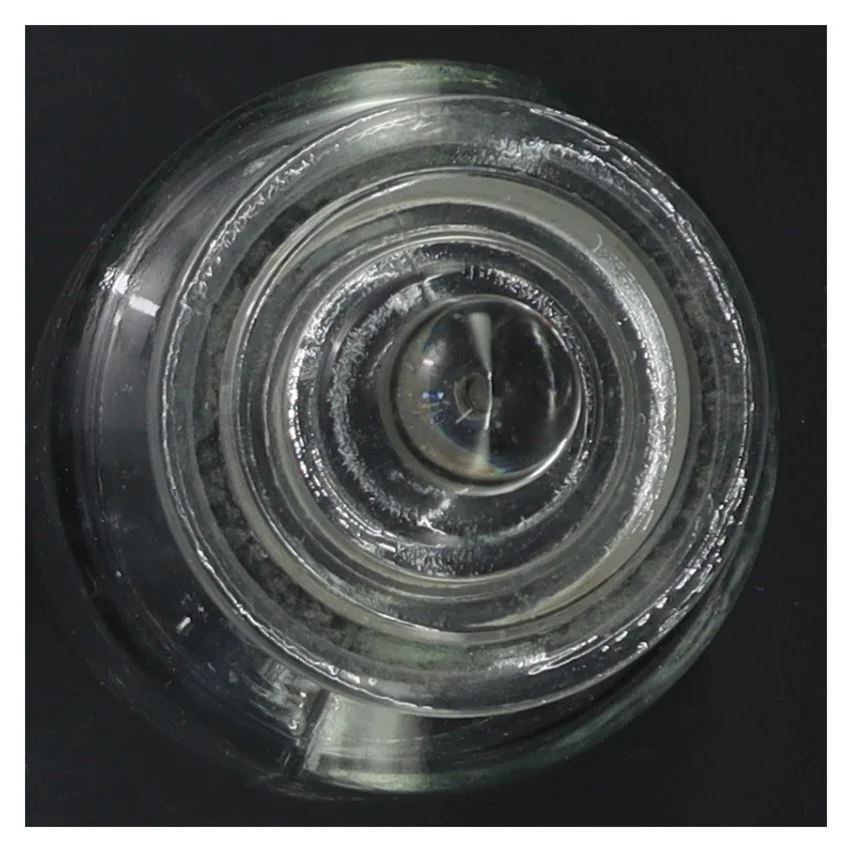 Glasbeholder med låg (str. 13 cm)