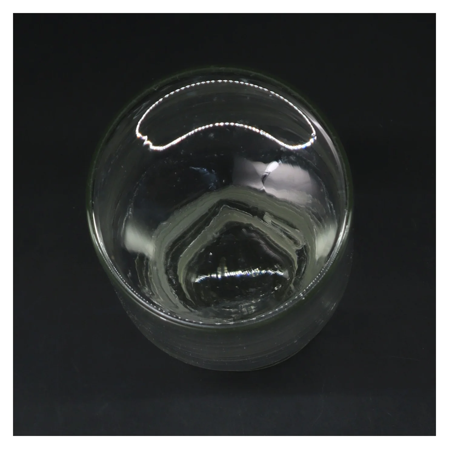 Glasflaske med låg (str. 17 cm)