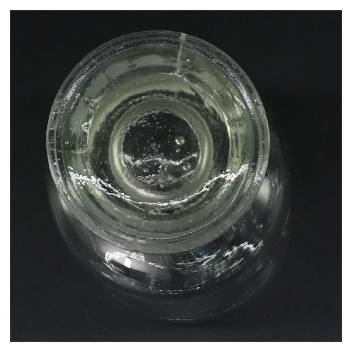 Glasflaske med låg (str. 17 cm)