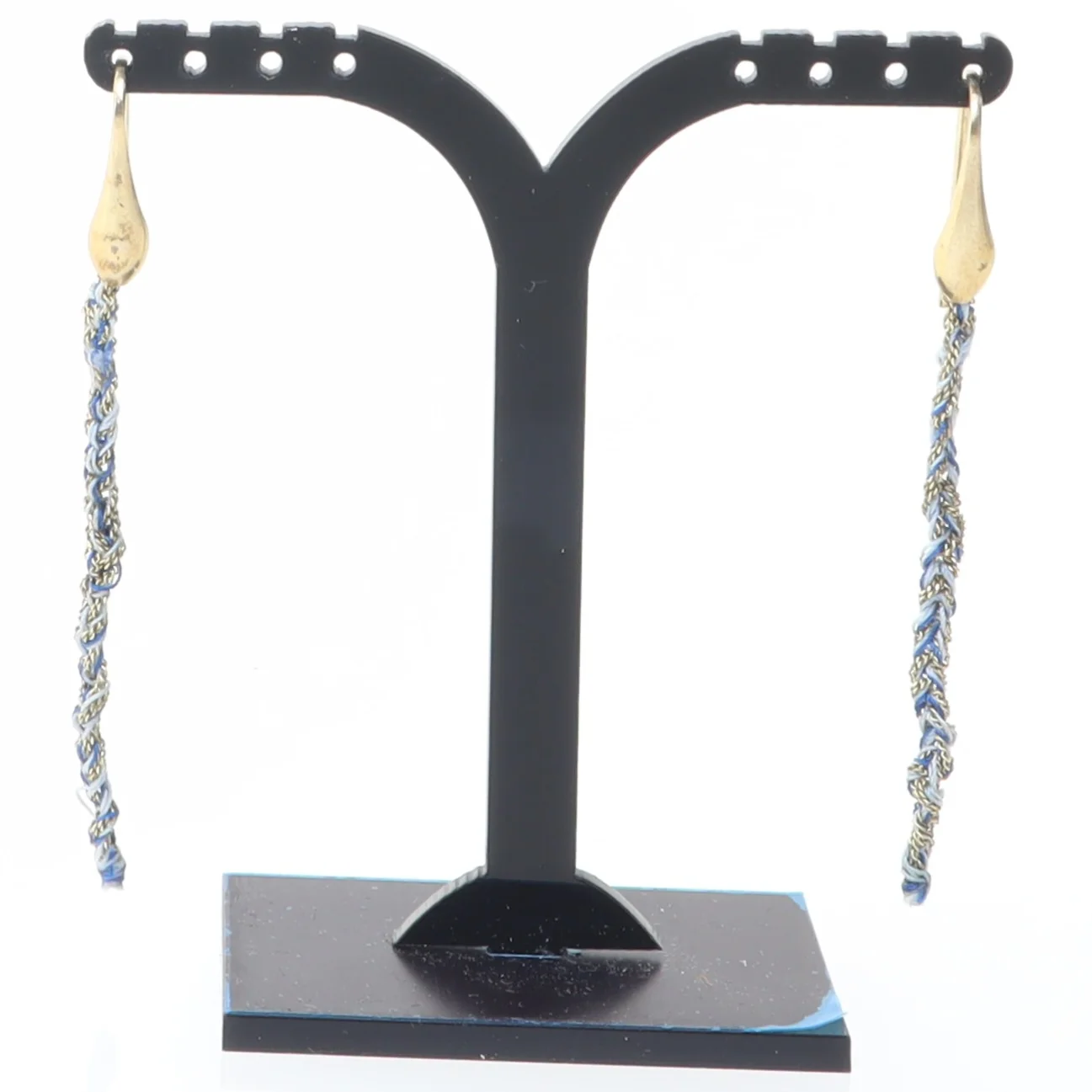 Flettede øreringe (str. 7 cm)