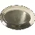 Ovalt serveringsfad i metal (str. 27,5x40 cm)