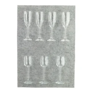 Hvidvinsglas (7 stk) (str. HØ: 19x6 og 20x6 cm)