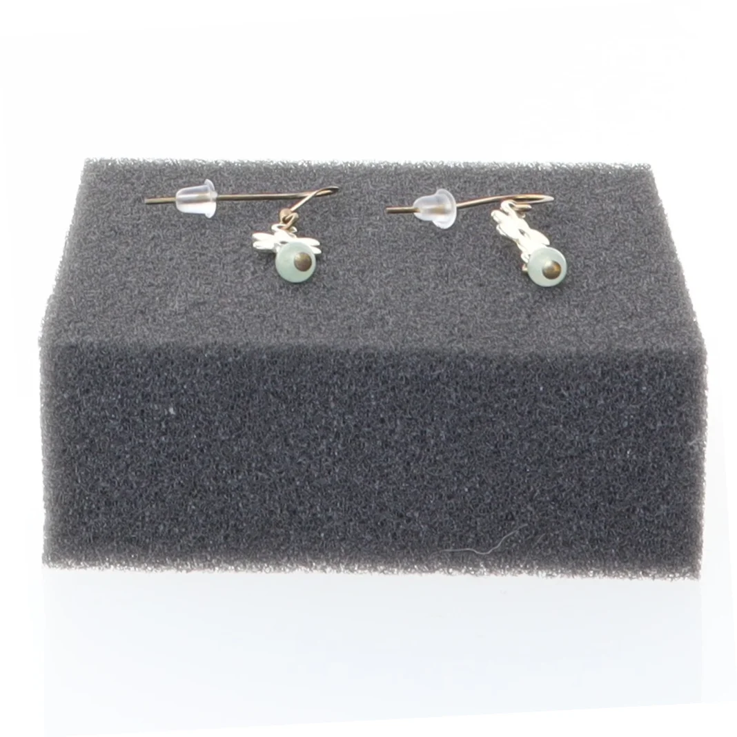 Øreringe med blomster og perler