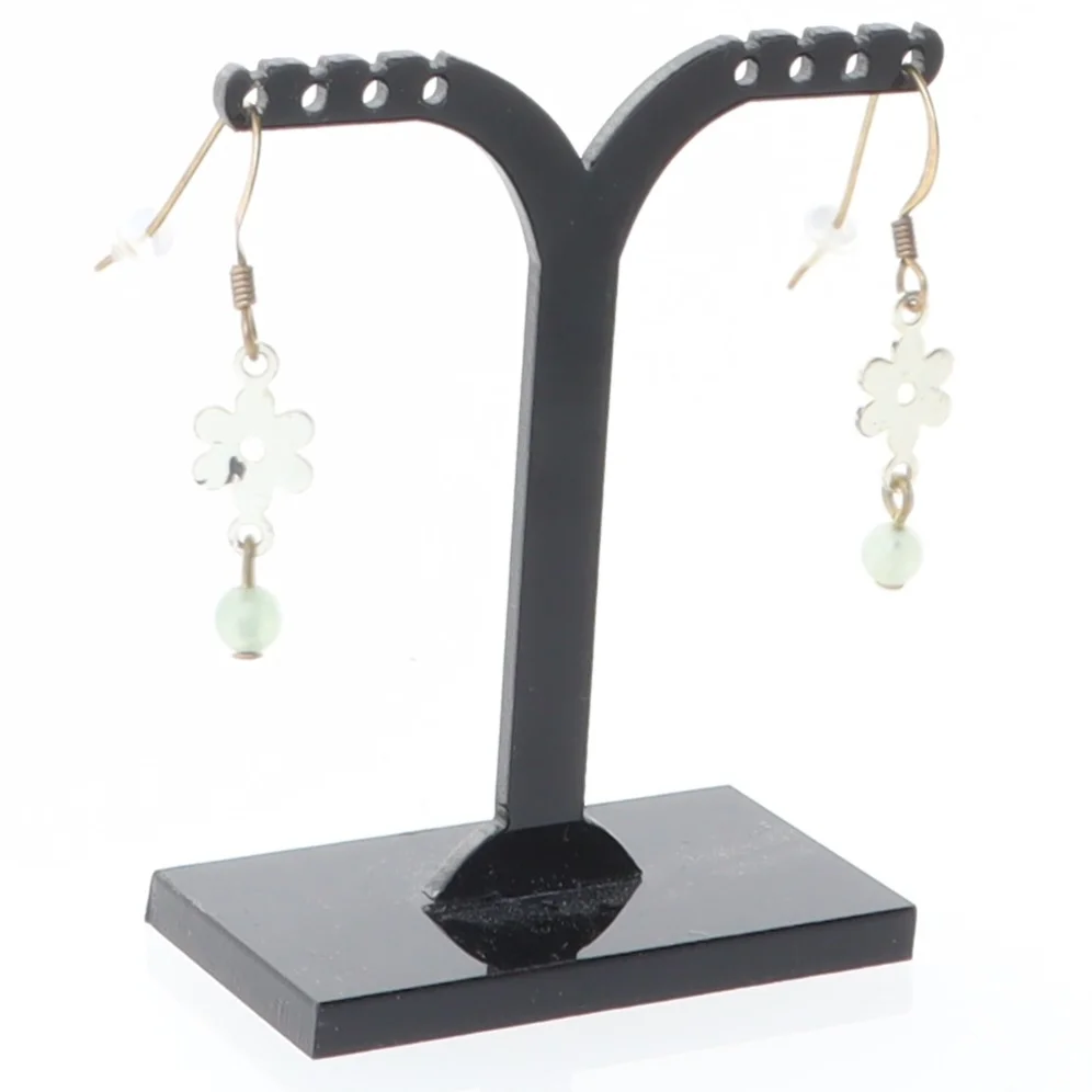 Øreringe med blomster og perler