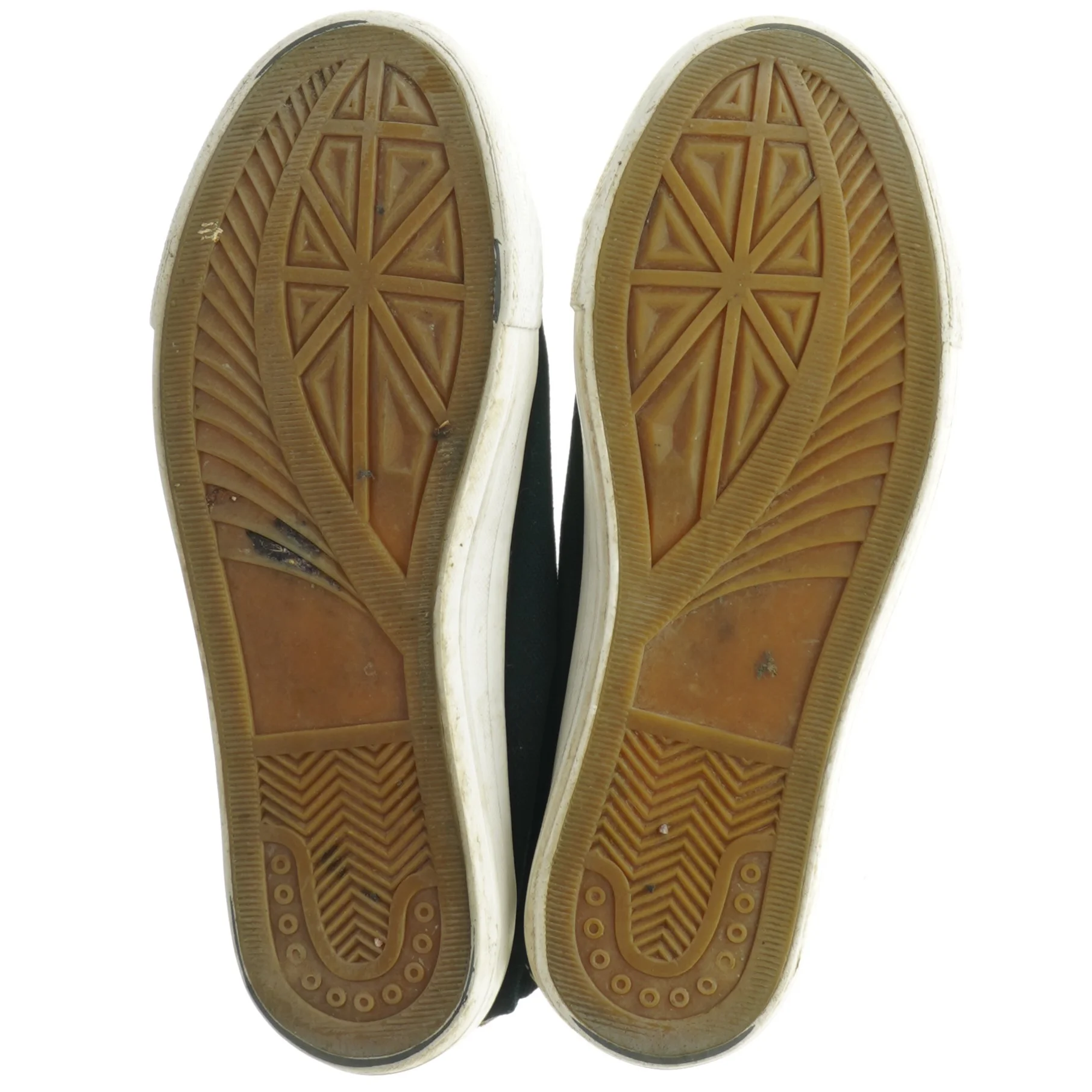 Denim-blå sneakers med gulddetaljer fra Reeca (str. 37)