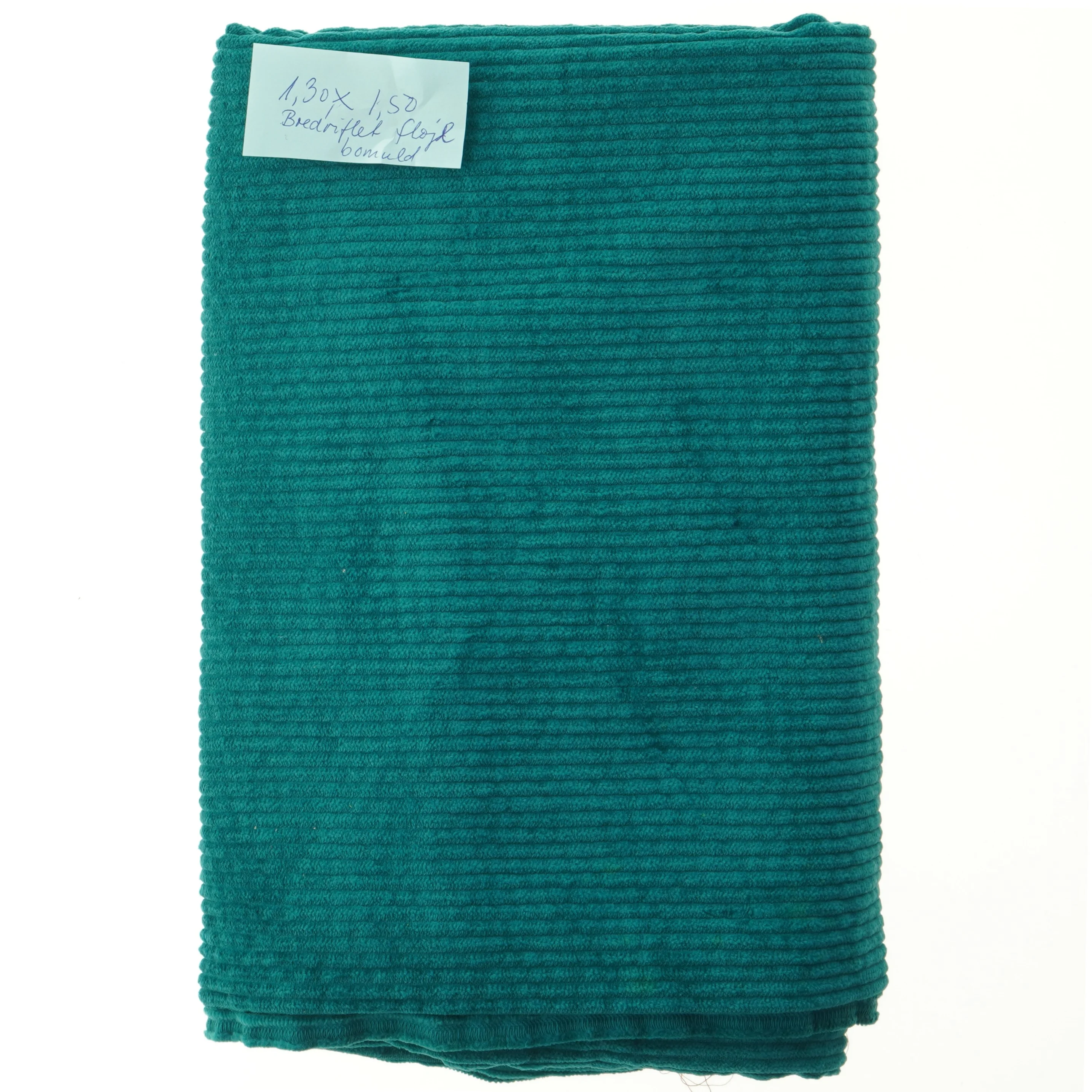 Bredriflet, blød bomuldsfløjl (str. 130 x 150 cm)