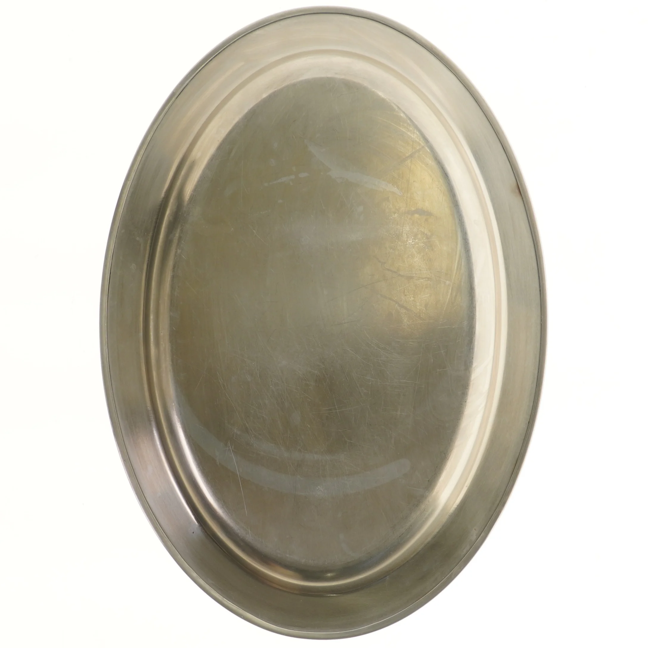 Ovalt metal fad (str. 31,5x45 cm)