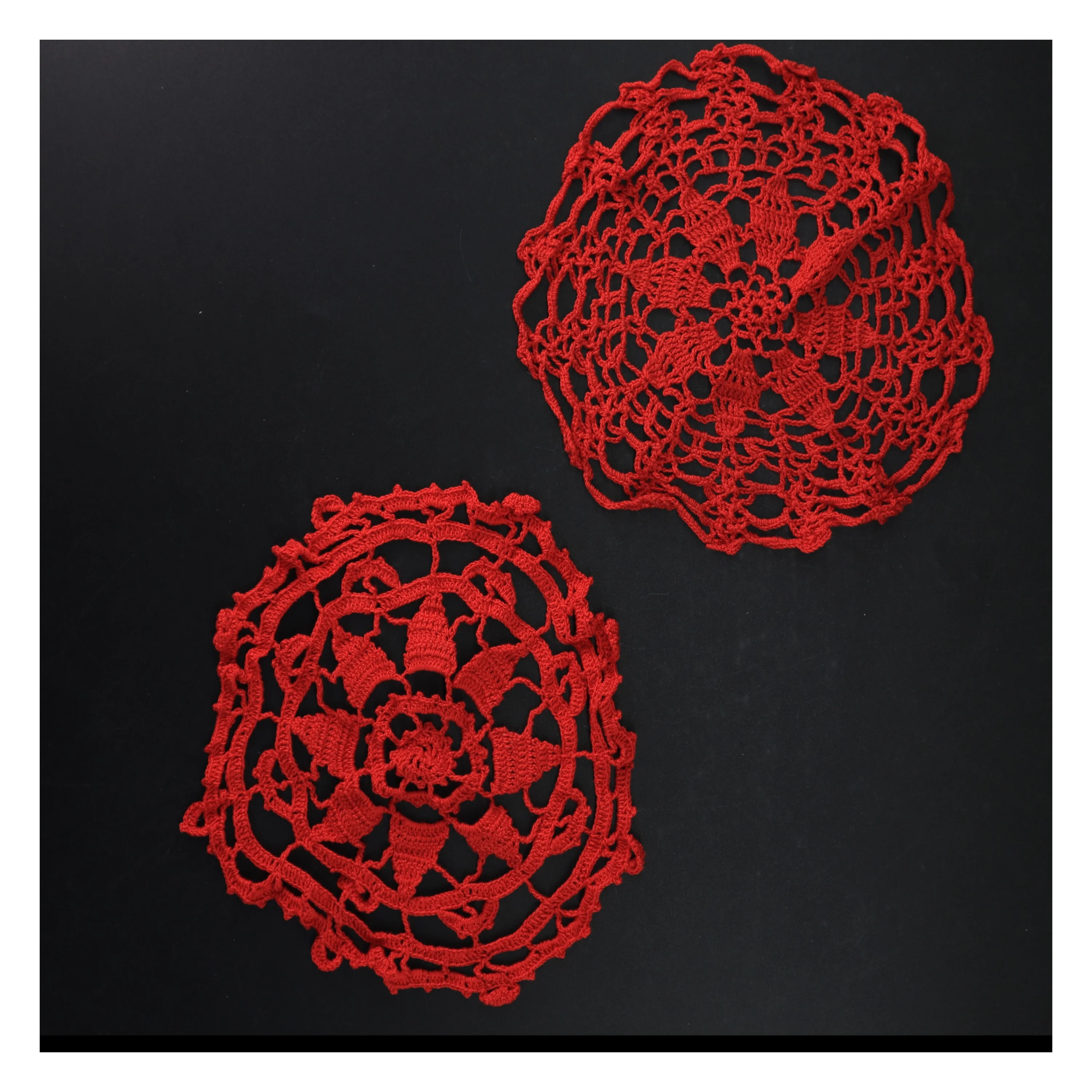 Hæklede bordskånere