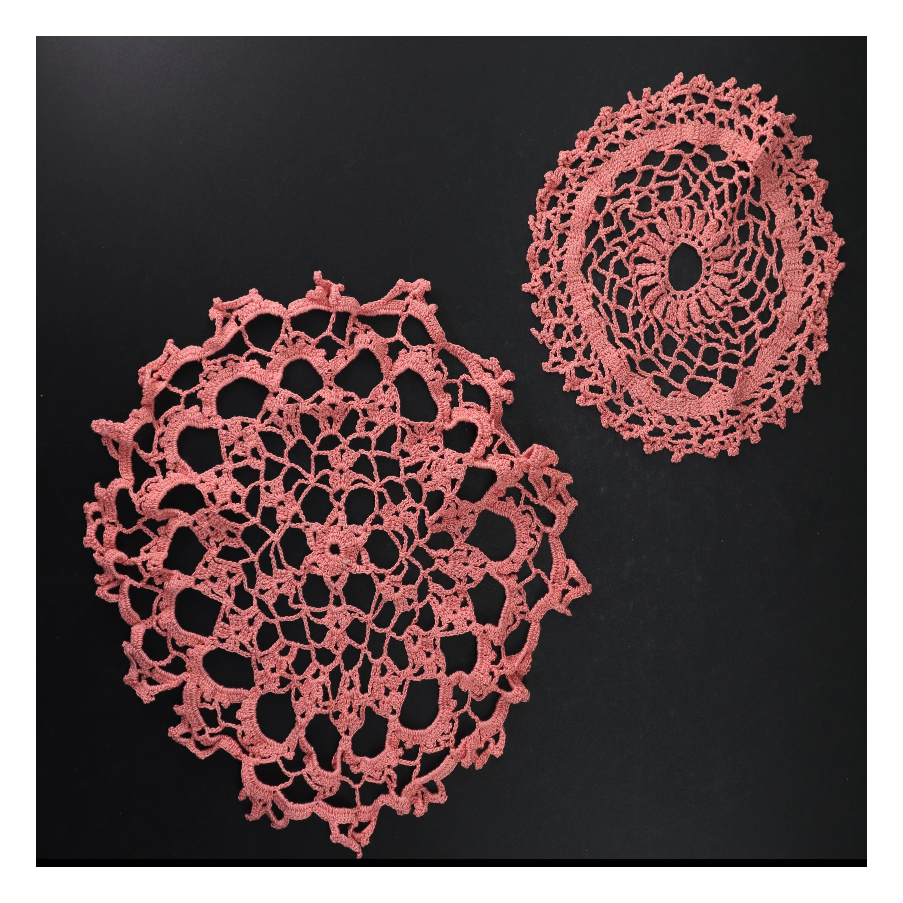 Hæklede bordskånere