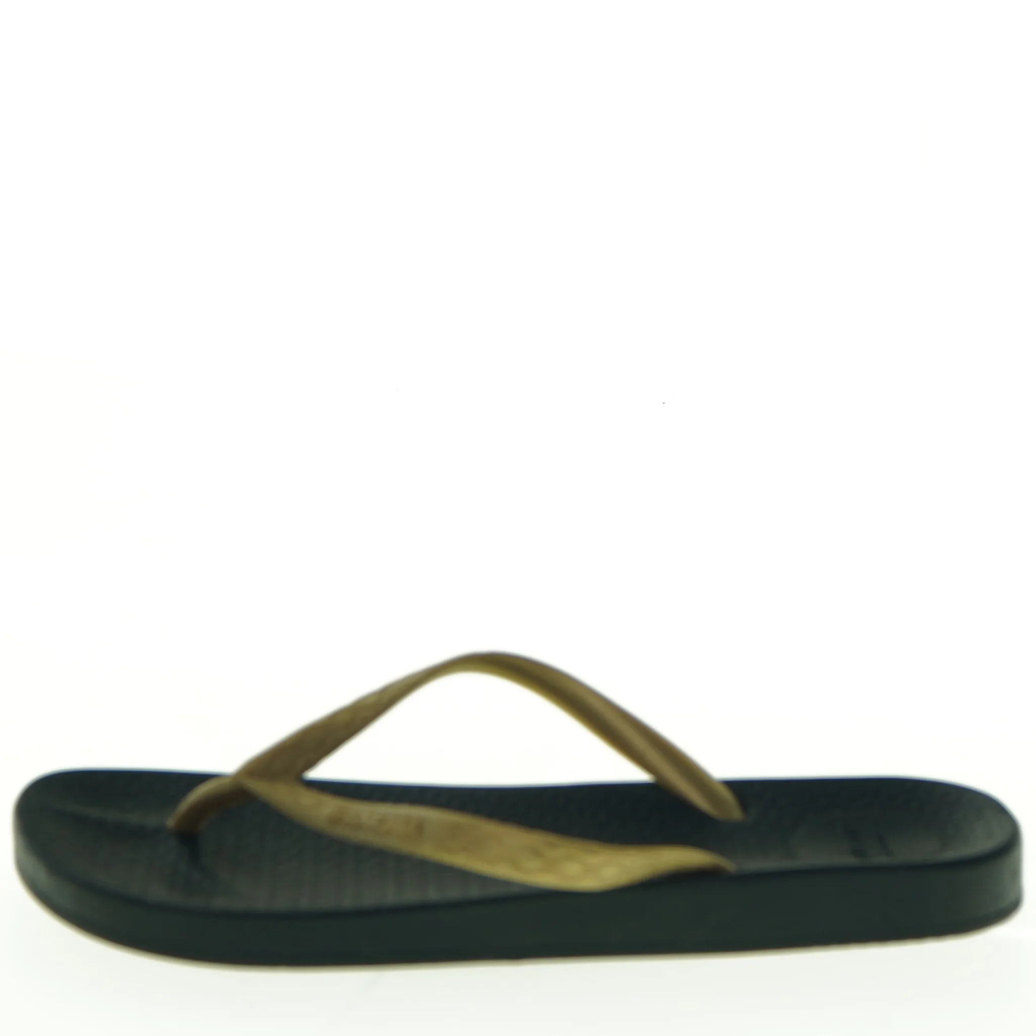 Guld og sorte flip-flops fra Ipanema (str. 37)