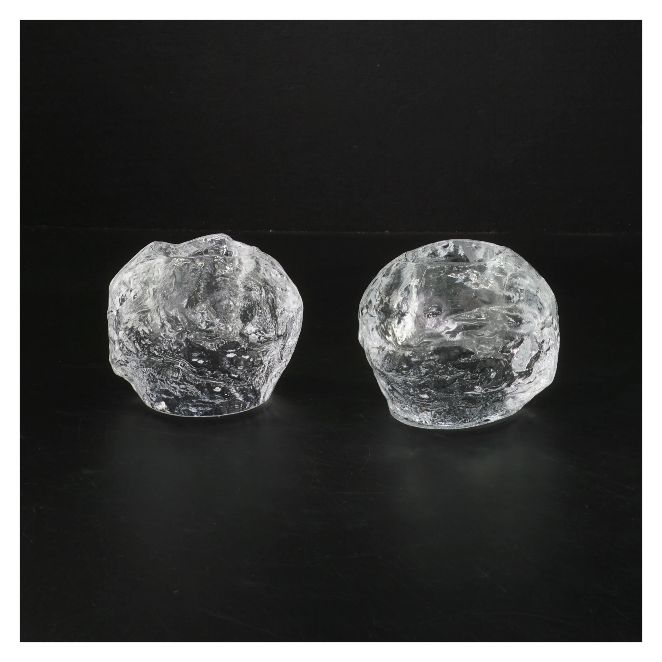 Glas lysestager (str. Ø 7 cm) fra Kosta Boda