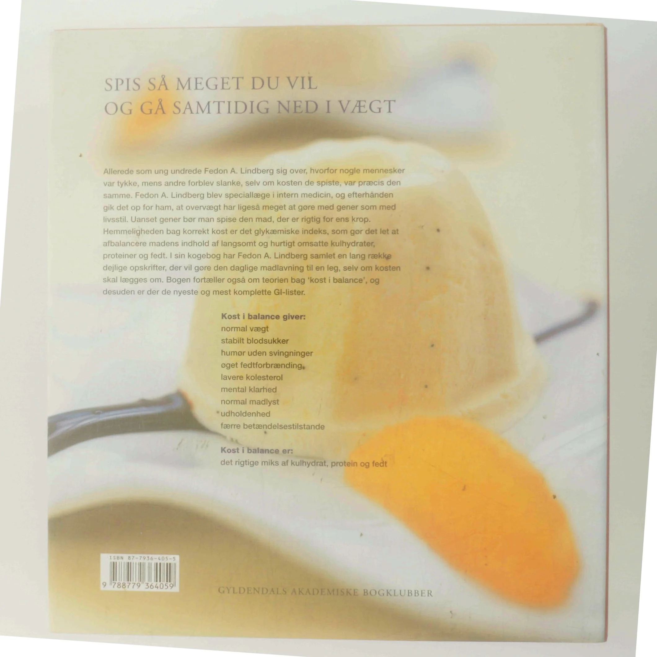 Kogebogen naturligt slank af Fedon A. Lindberg (Bog)