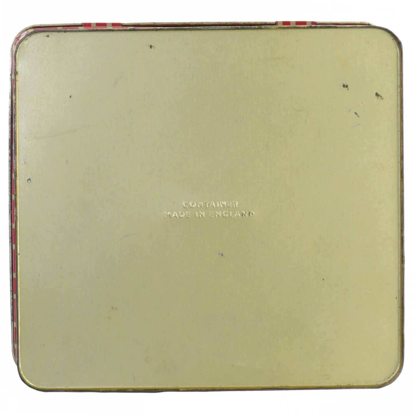 blikdåse med asiatisk motiv (str. 22 x 23 cm)